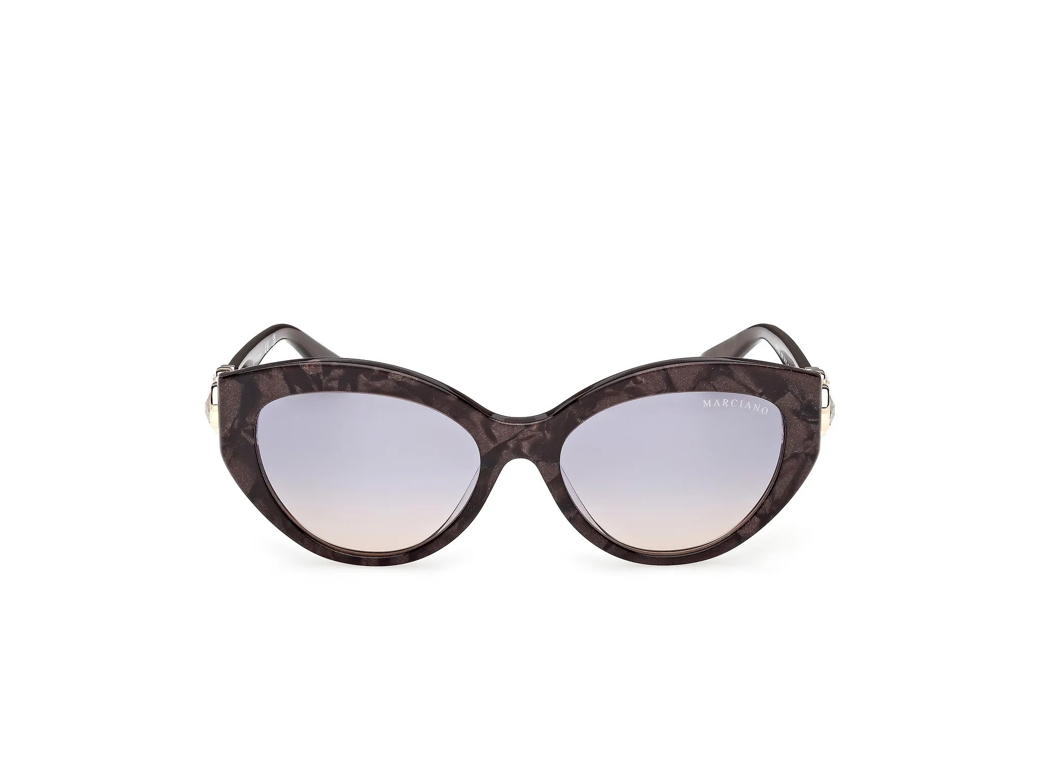 Guess by Marciano GM00033 50W Occhiali da sole Acetato Marrone Blu Cat Eye Normale - immagine 2
