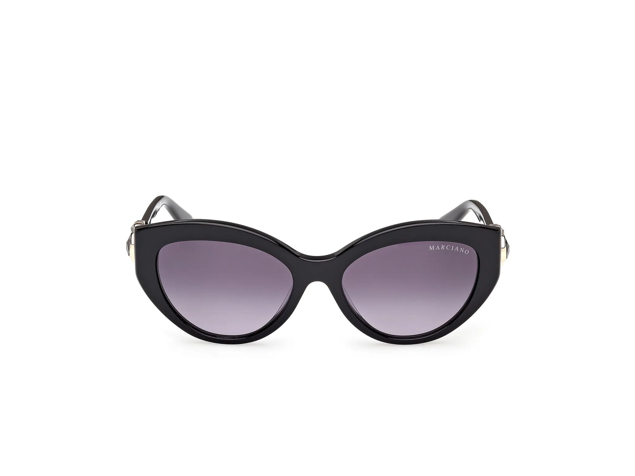 Guess by Marciano GM00033 01B Occhiali da sole Acetato Nero Fumo Cat Eye Normale - immagine 2