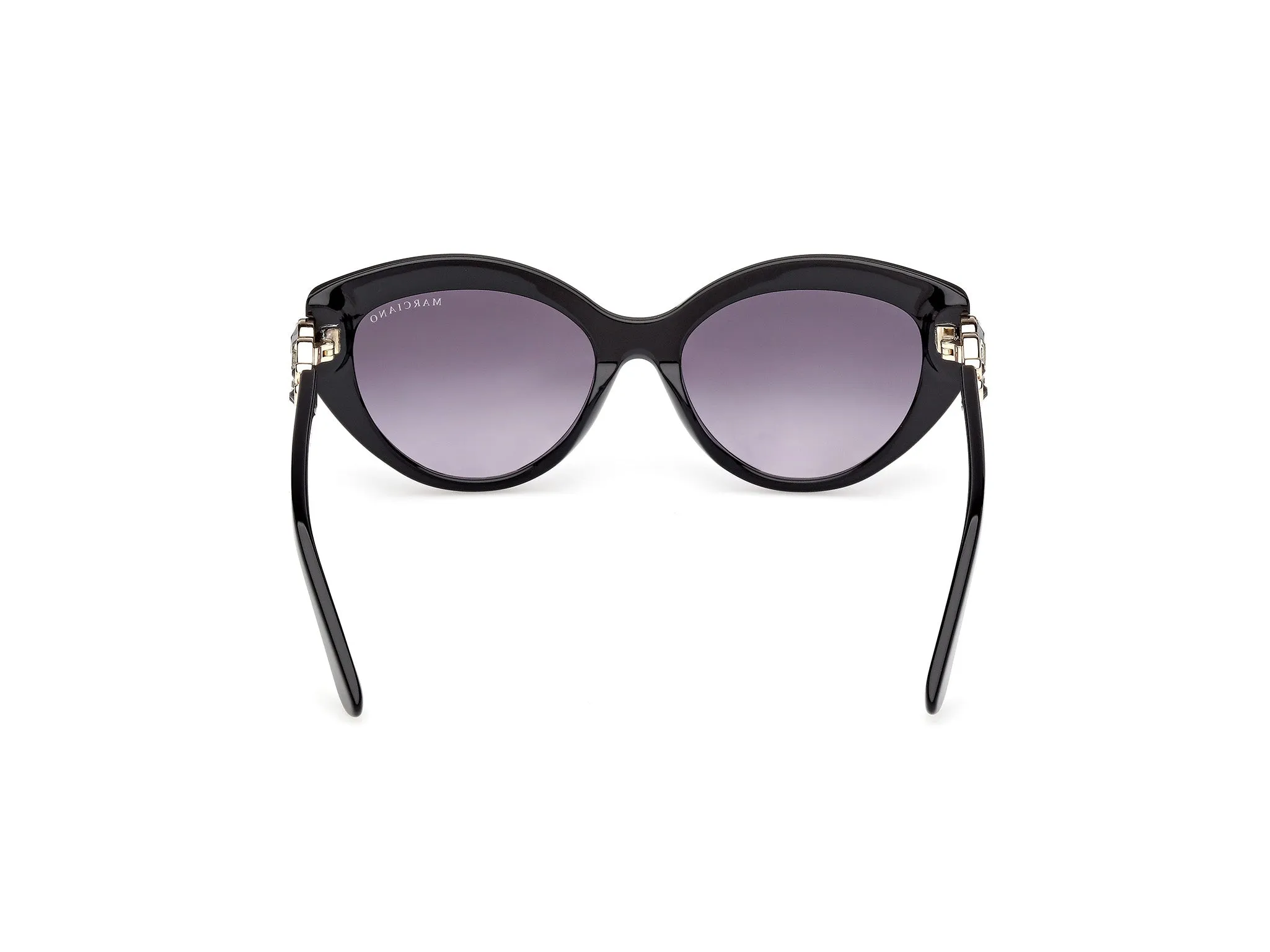 Guess by Marciano GM00033 01B Occhiali da sole Acetato Nero Fumo Cat Eye Normale - immagine 4