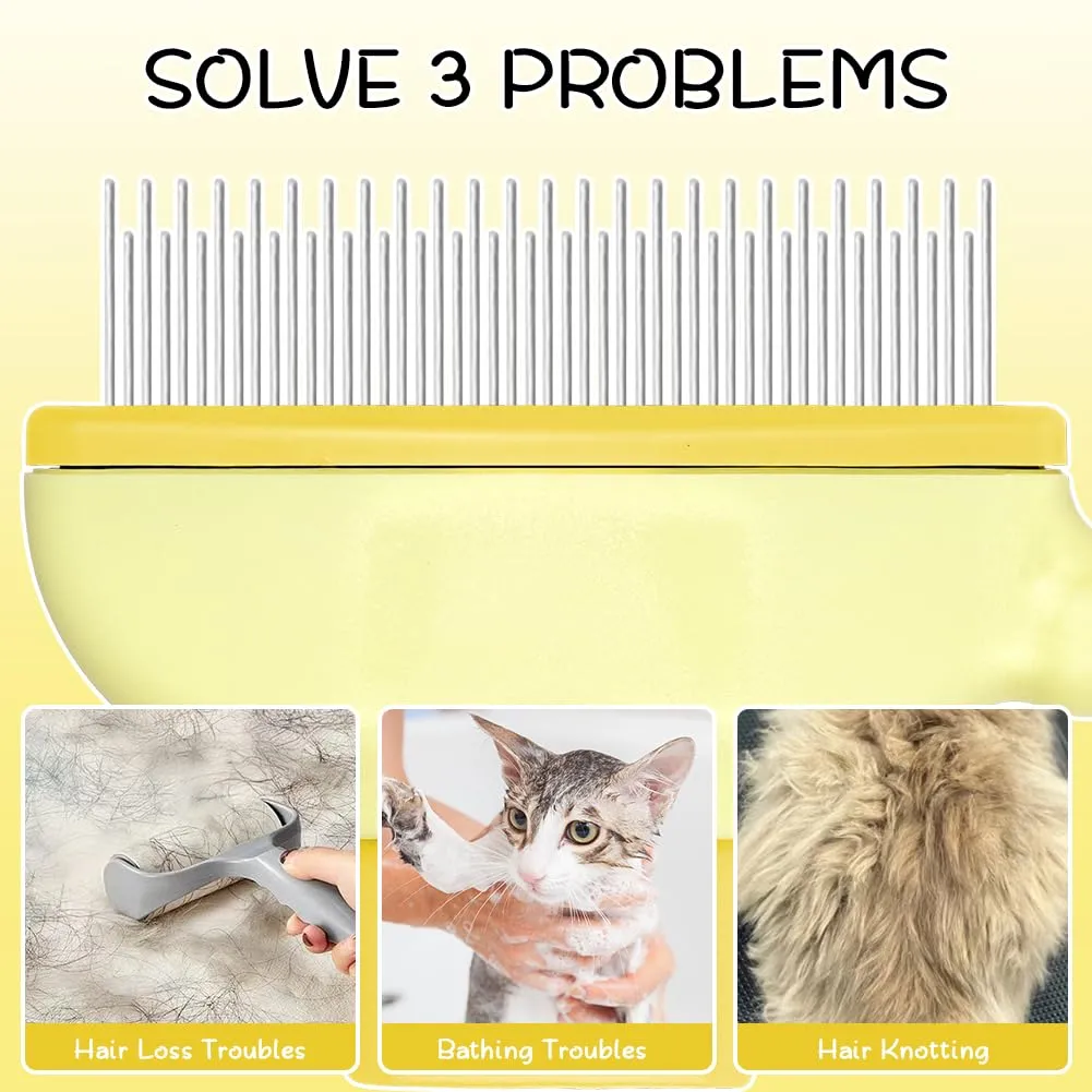 OFFCUP 2 Pezzi Pettine Animali Domestici, Pettine Pulci Gatti Cane - immagine 7