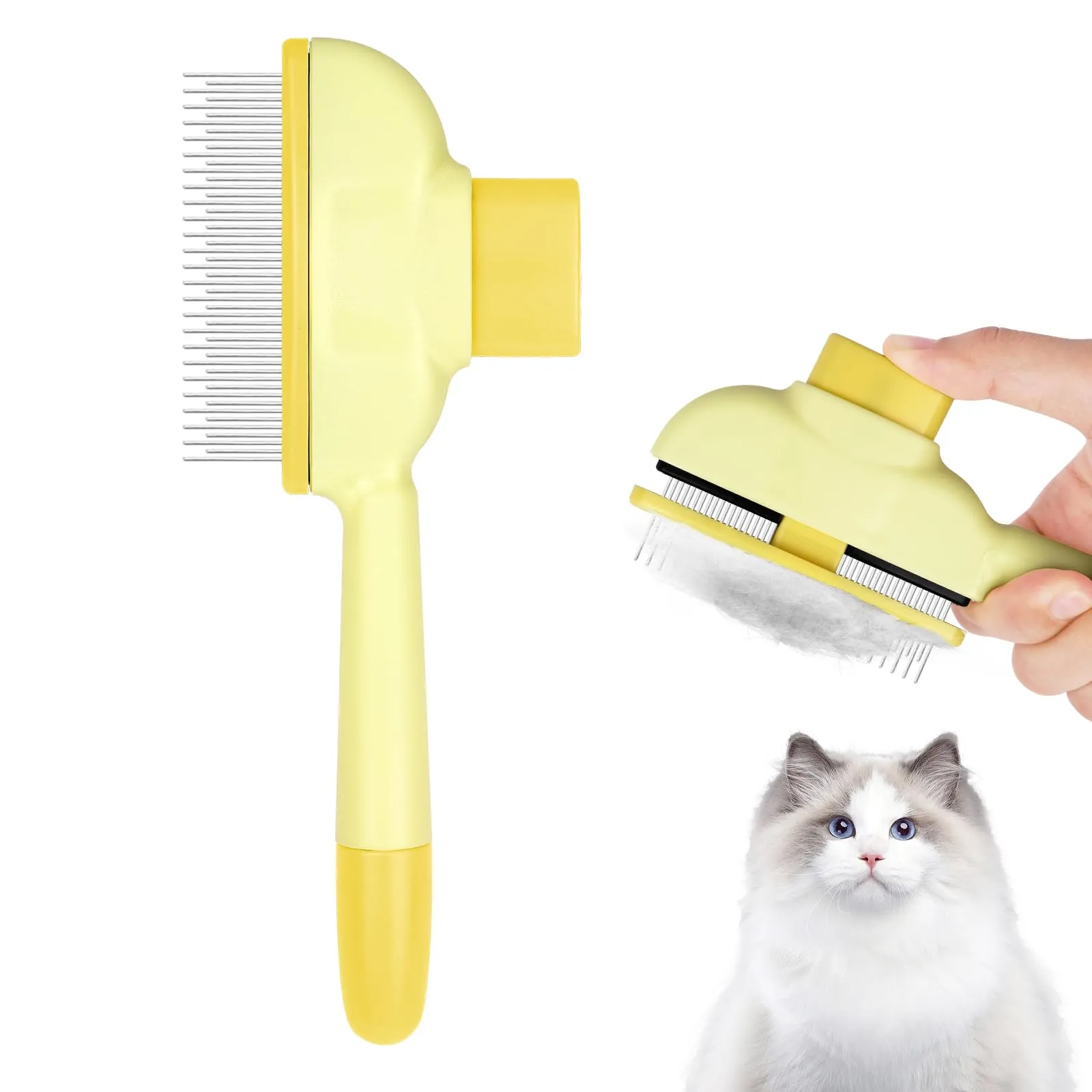 OFFCUP Pettine per Animali Domestici, Pettine per Pulci per Gatti Cane - immagine 1