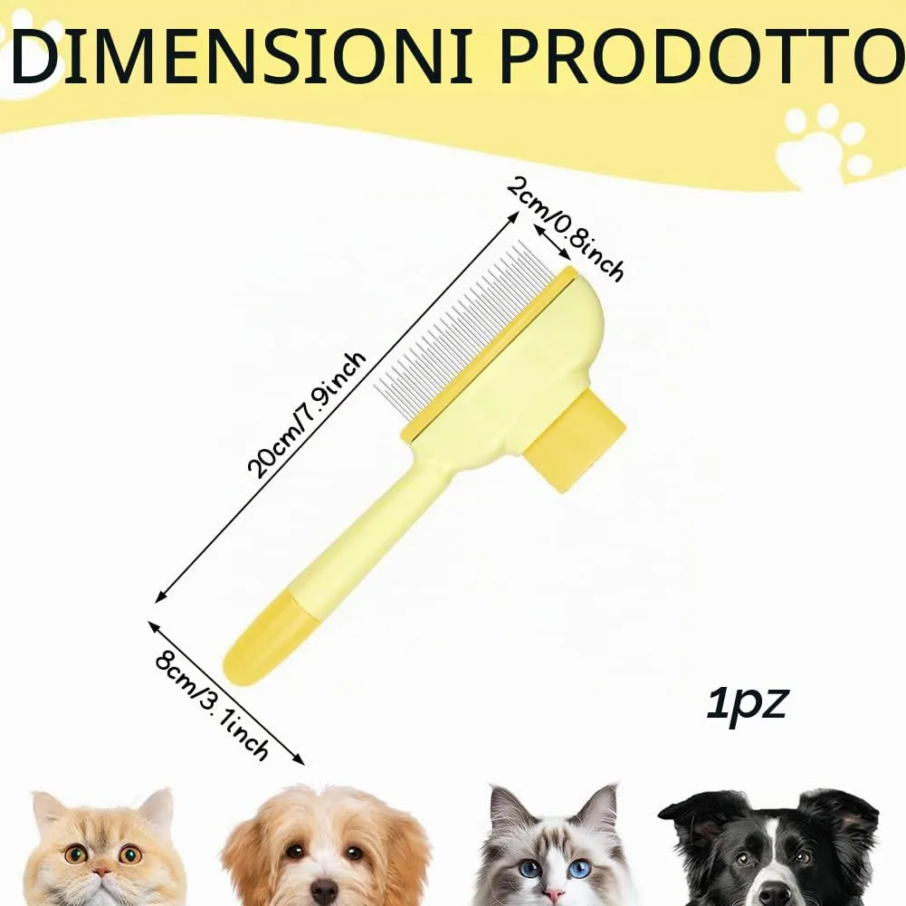 OFFCUP Pettine per Animali Domestici, Pettine per Pulci per Gatti Cane - immagine 2