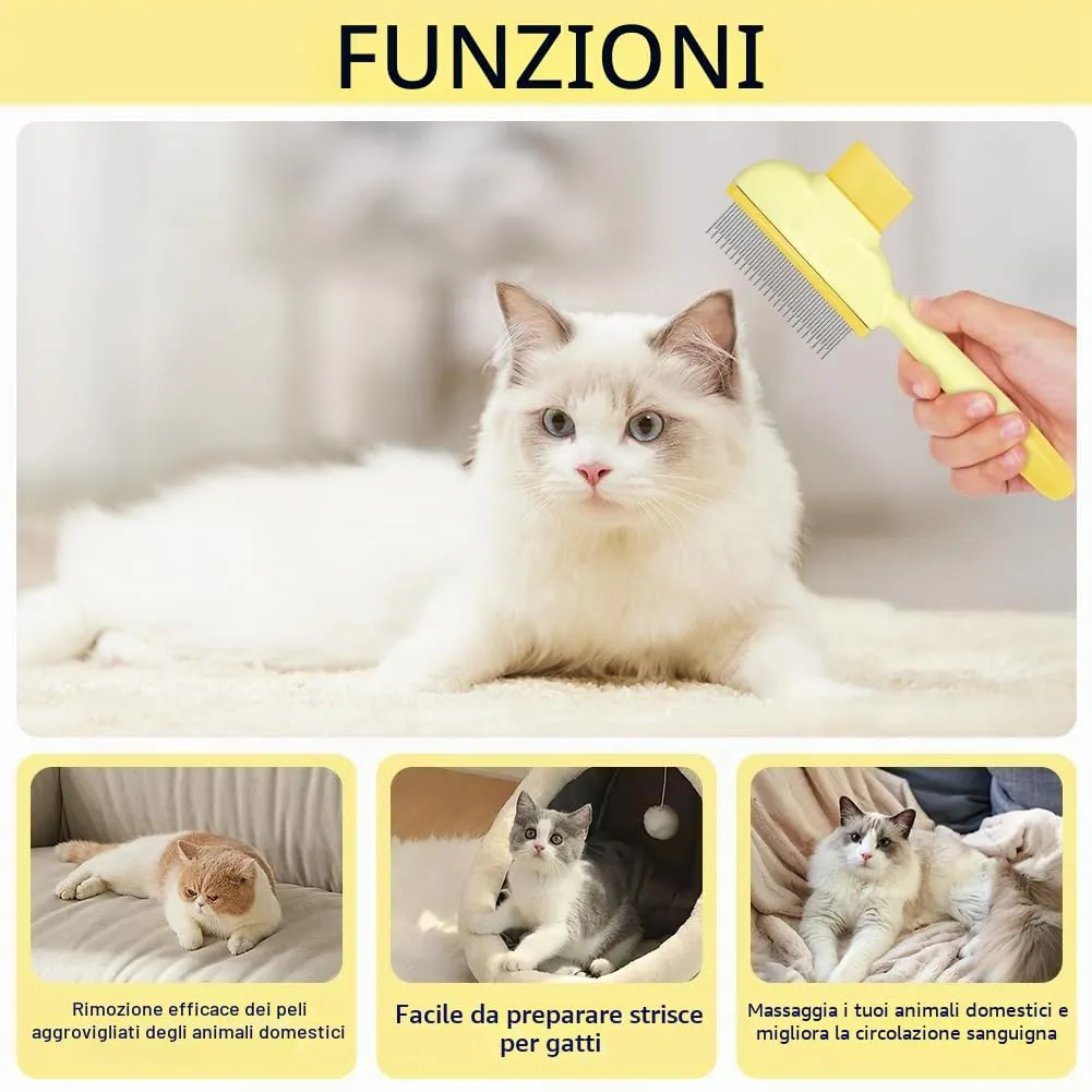 OFFCUP Pettine per Animali Domestici, Pettine per Pulci per Gatti Cane - immagine 4