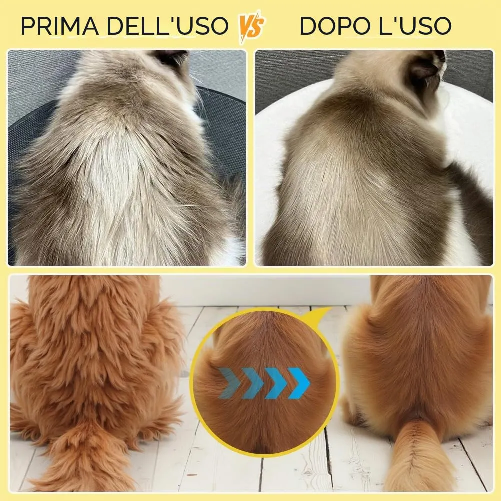 OFFCUP Pettine per Animali Domestici, Pettine per Pulci per Gatti Cane - immagine 6