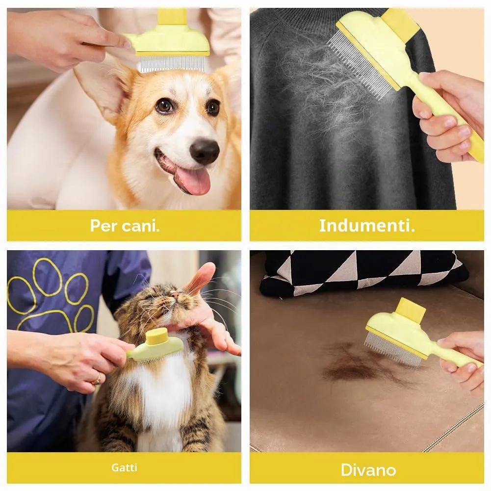 OFFCUP Pettine per Animali Domestici, Pettine per Pulci per Gatti Cane - immagine 8