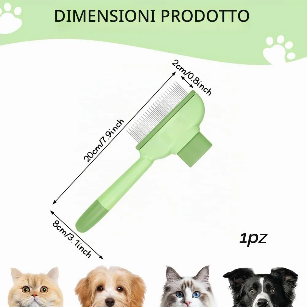 OFFCUP Pettine per Animali Domestici, Pettine per Pulci per Gatti Cane - immagine 2