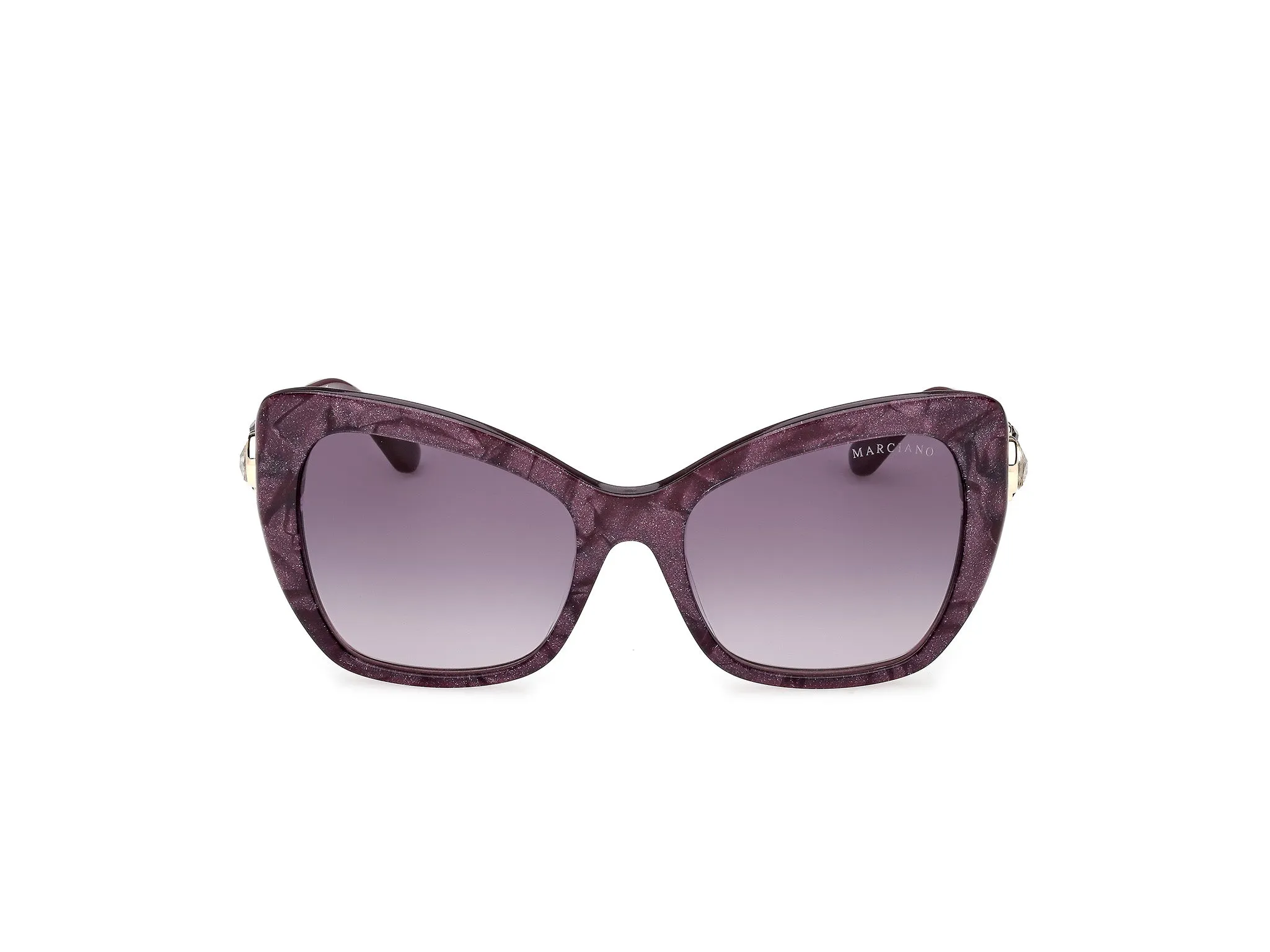 Guess by Marciano GM00032 83Z Occhiali da sole Acetato Viola Viola Farfalla Normale - immagine 2