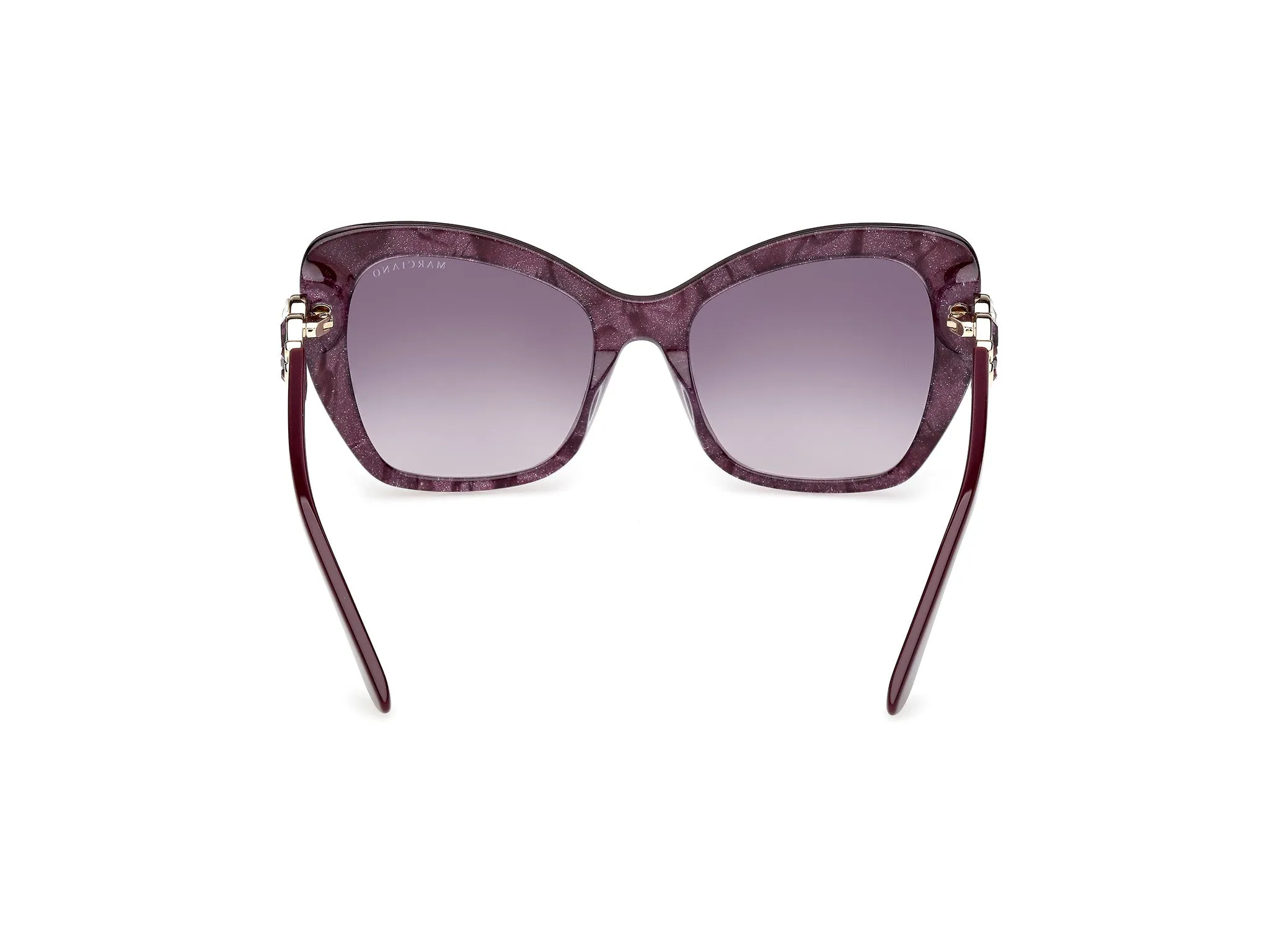 Guess by Marciano GM00032 83Z Occhiali da sole Acetato Viola Viola Farfalla Normale - immagine 4