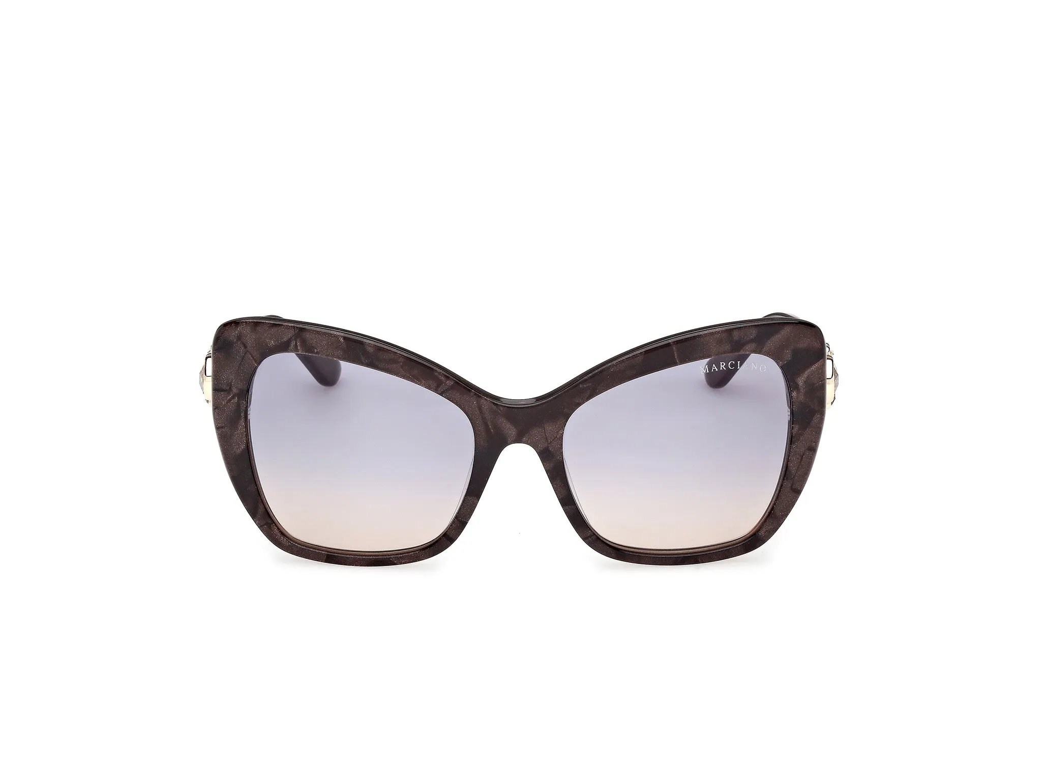 Guess by Marciano GM00032 50W Occhiali da sole Acetato Marrone Blu Farfalla Normale - immagine 2