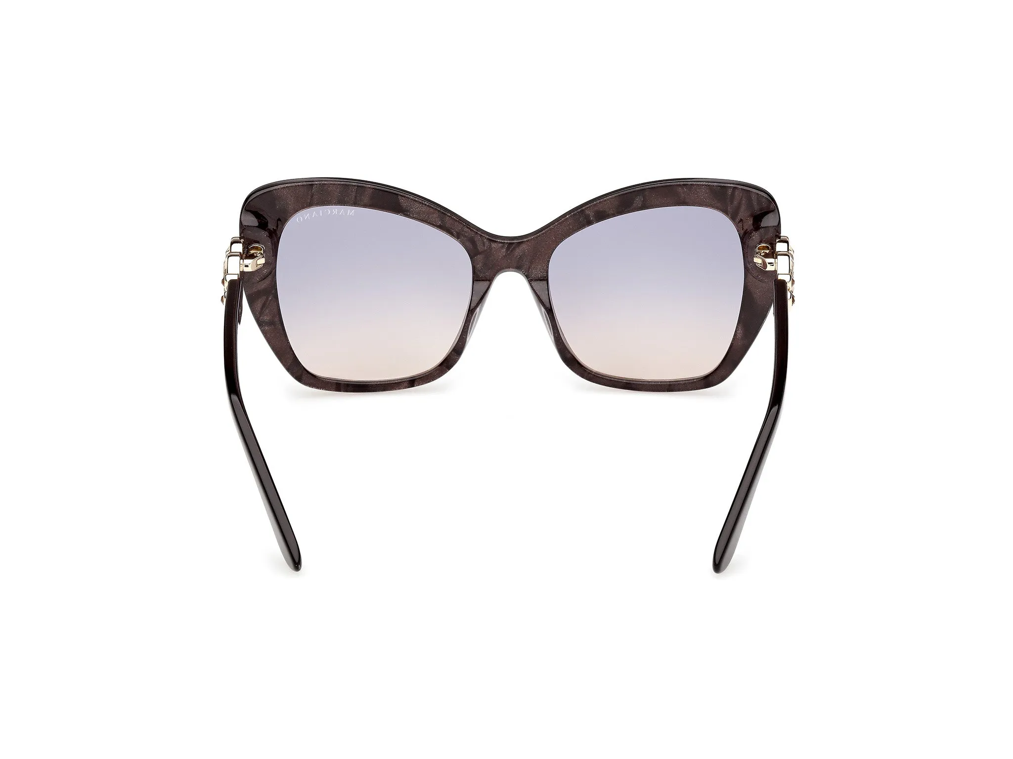 Guess by Marciano GM00032 50W Occhiali da sole Acetato Marrone Blu Farfalla Normale - immagine 4