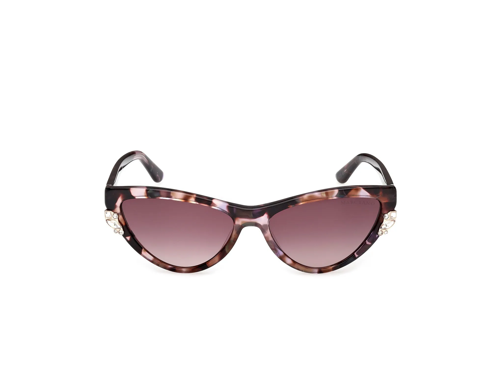 Guess by Marciano GM00031 83T Occhiali da sole Acetato Havana Bordeaux Cat Eye Normale - immagine 2