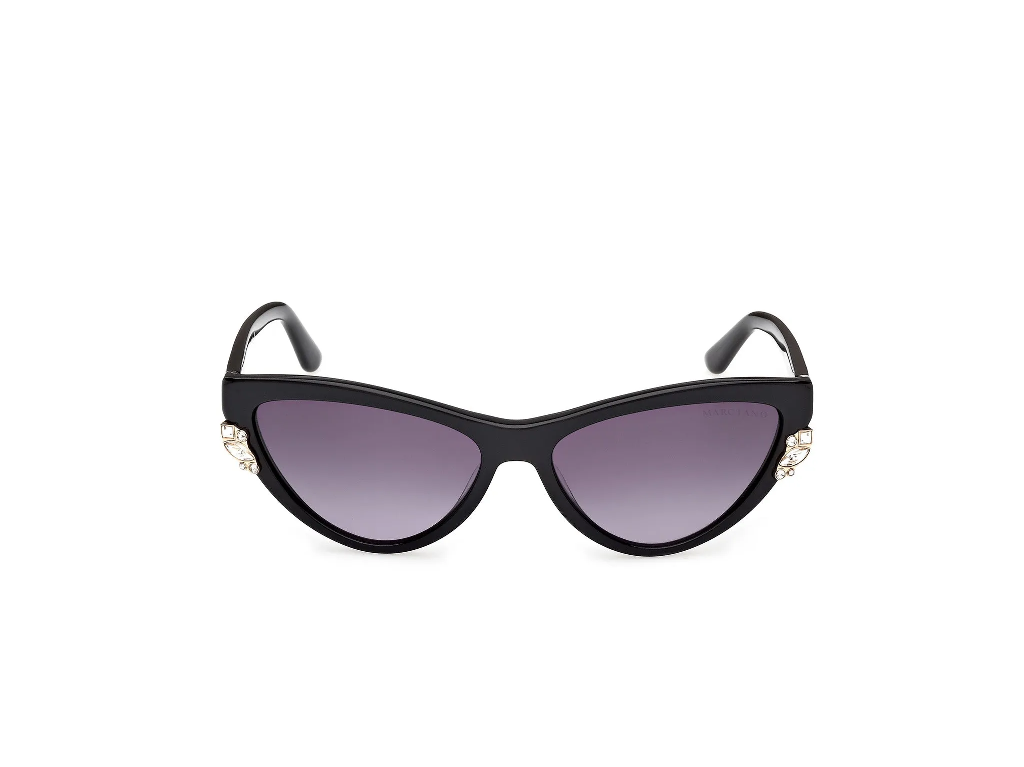 Guess by Marciano GM00031 01B Occhiali da sole Acetato Nero Fumo Cat Eye Normale - immagine 2