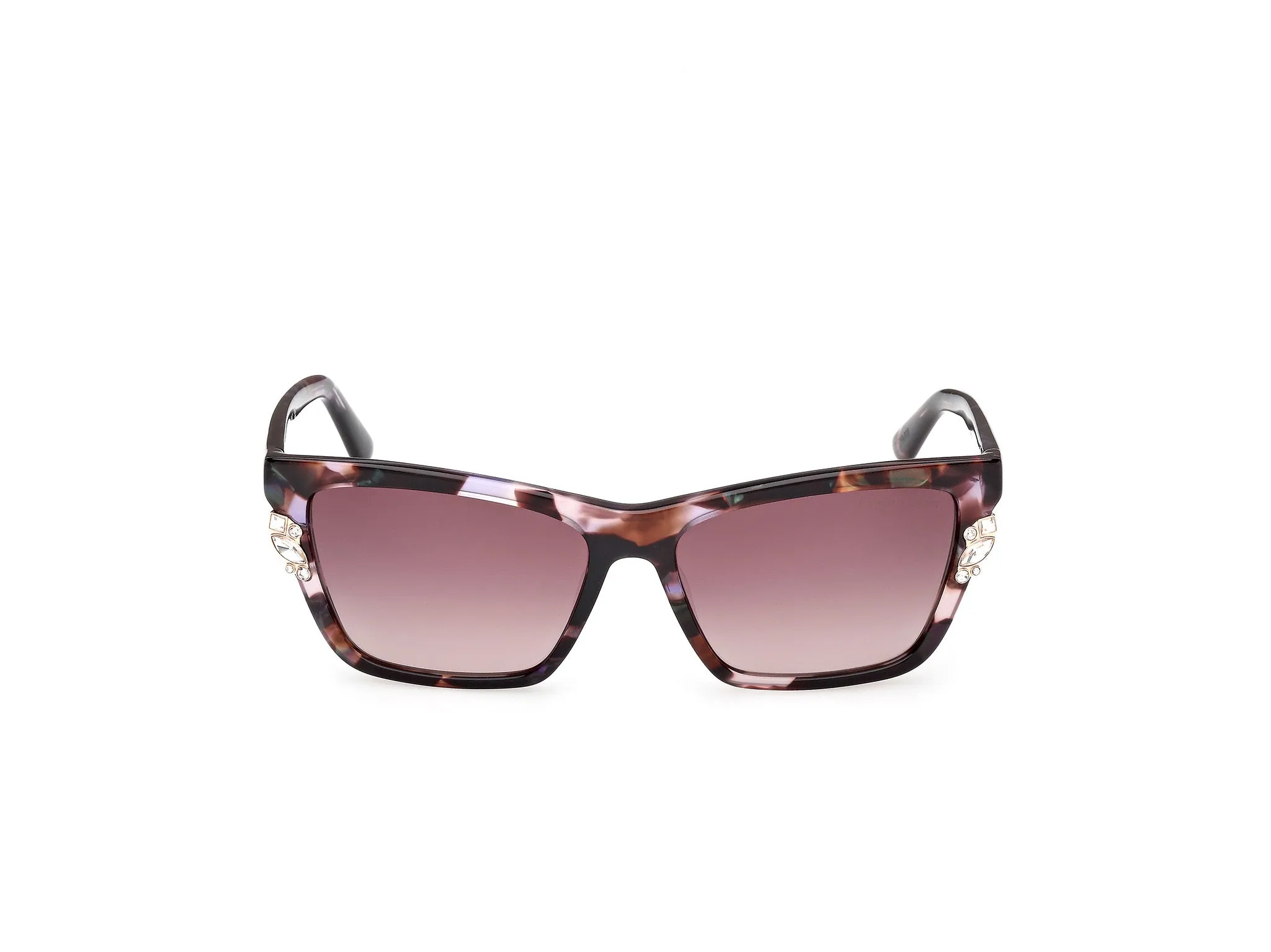 Guess by Marciano GM00030 83T Occhiali da sole Acetato Havana Bordeaux Squadrata Normale - immagine 2