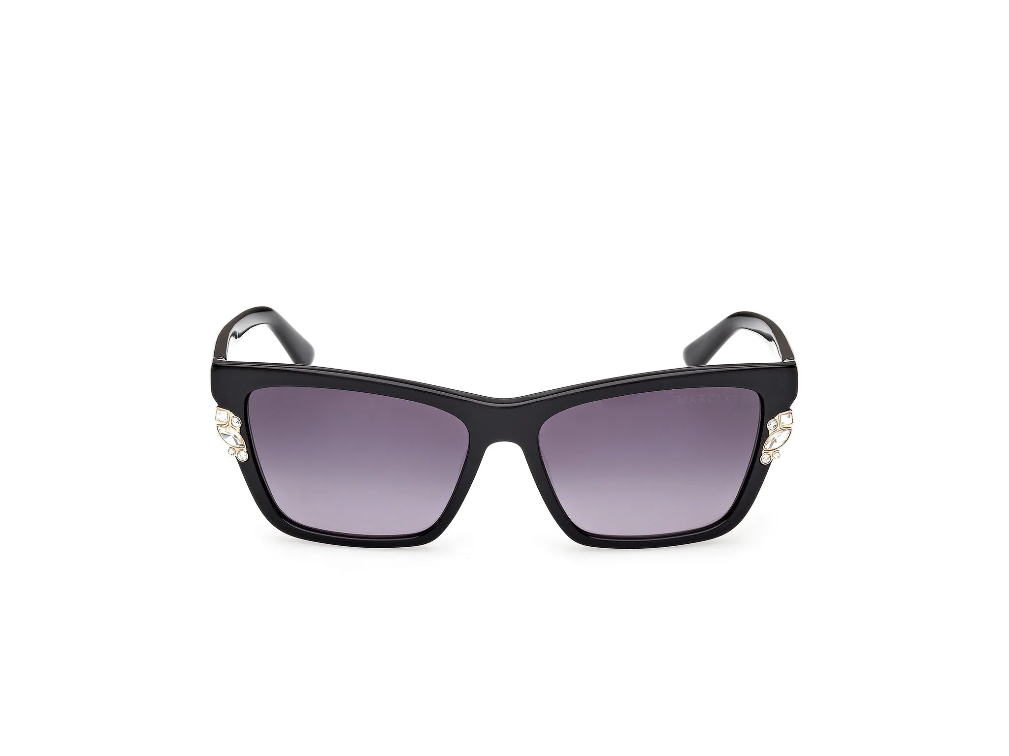 Guess by Marciano GM00030 01B Occhiali da sole Acetato Nero Fumo Squadrata Normale - immagine 2