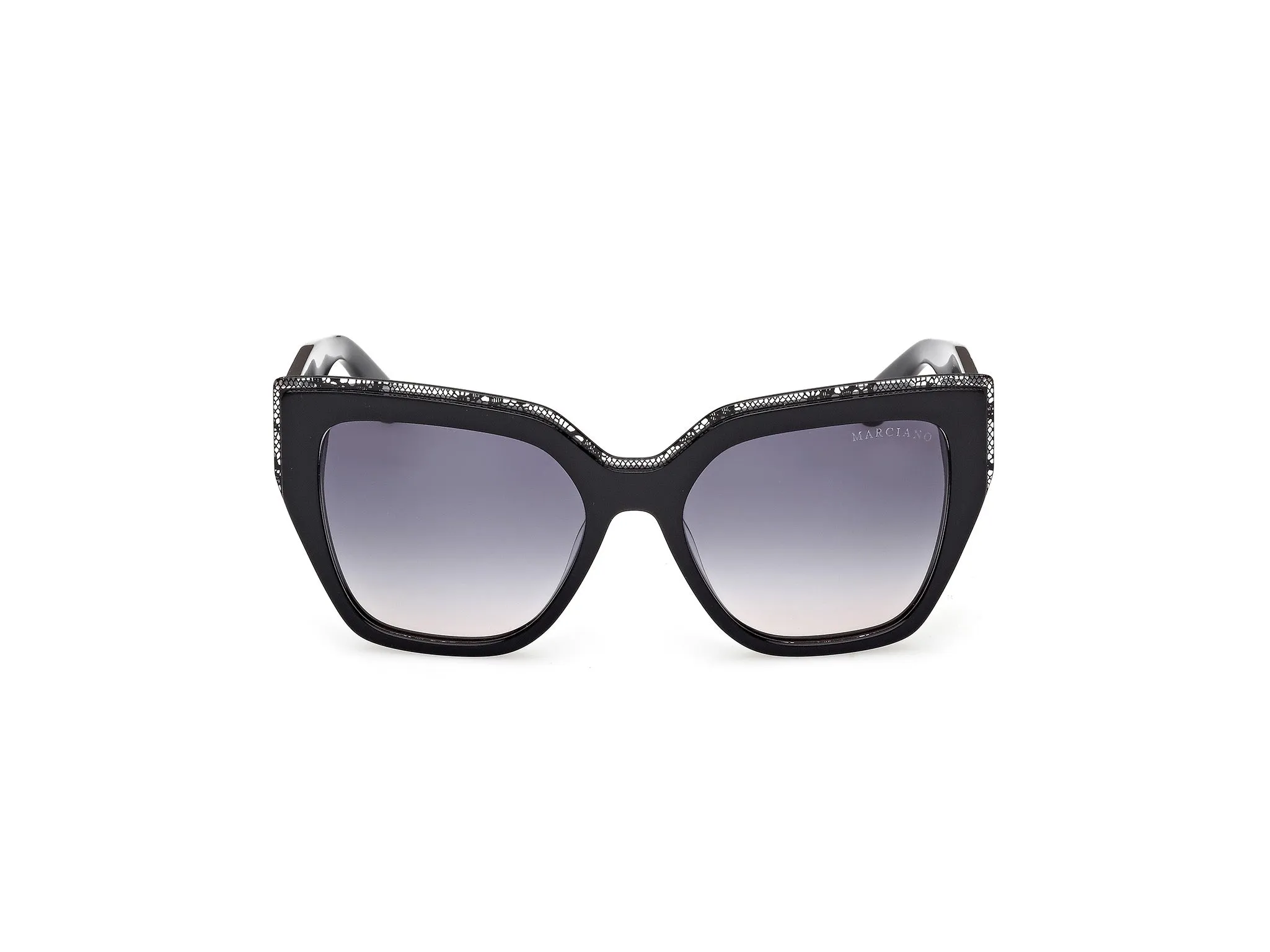 Guess by Marciano GM00029 01B Occhiali da sole Acetato Nero Fumo Squadrata Normale - immagine 2