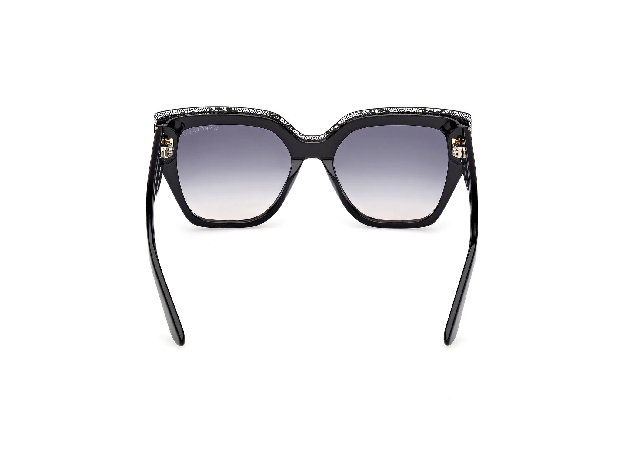 Guess by Marciano GM00029 01B Occhiali da sole Acetato Nero Fumo Squadrata Normale - immagine 4