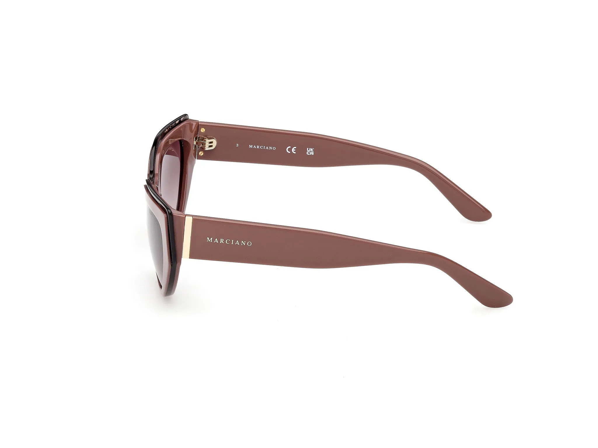 Guess by Marciano GM00028 59F Occhiali da sole Acetato Beige Marrone Cat Eye Normale - immagine 3