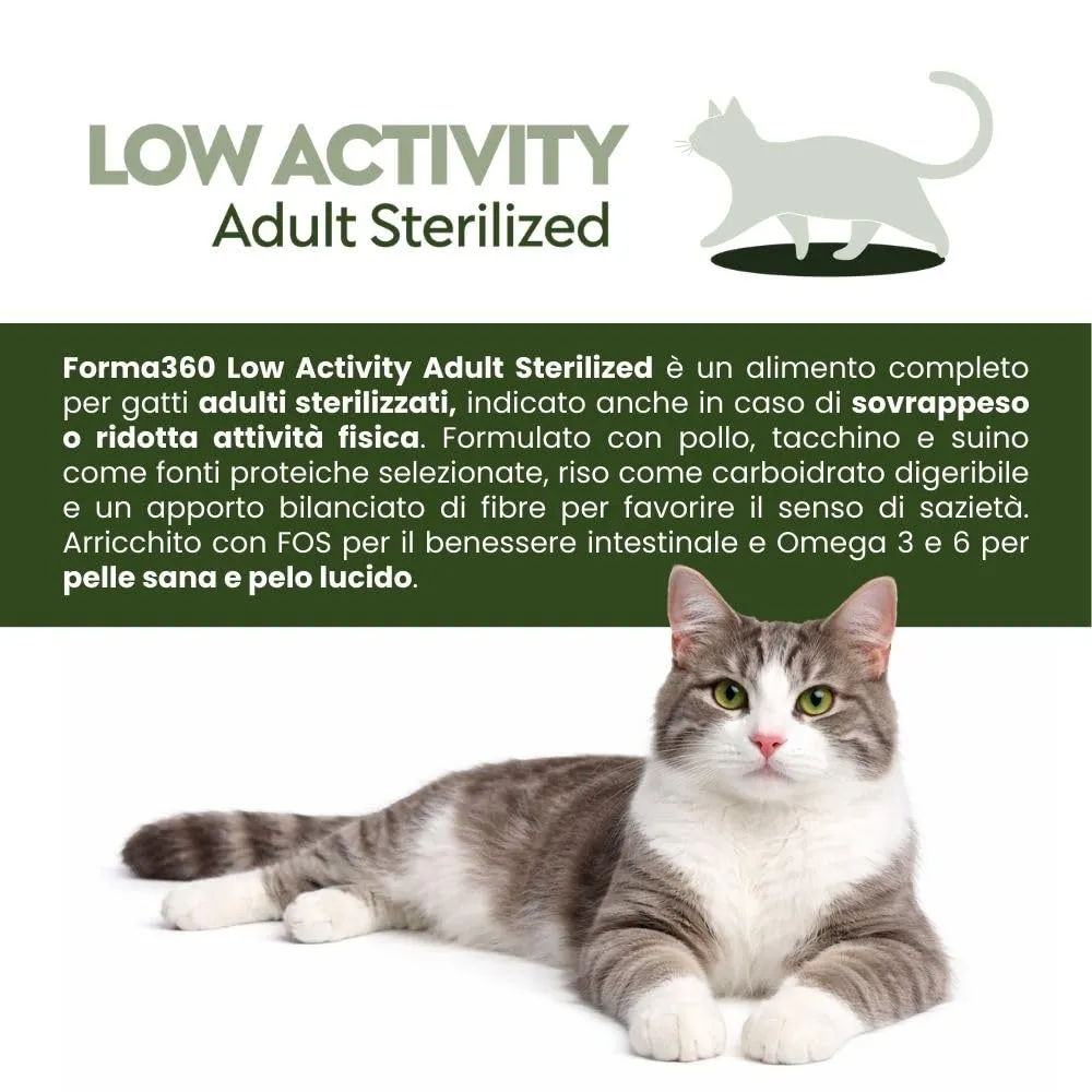 Crocchette per Gatti Sterilizzati al Pollo – Low Activity Adult – Controllo del Peso – Forma360 – 10 kg - immagine 4