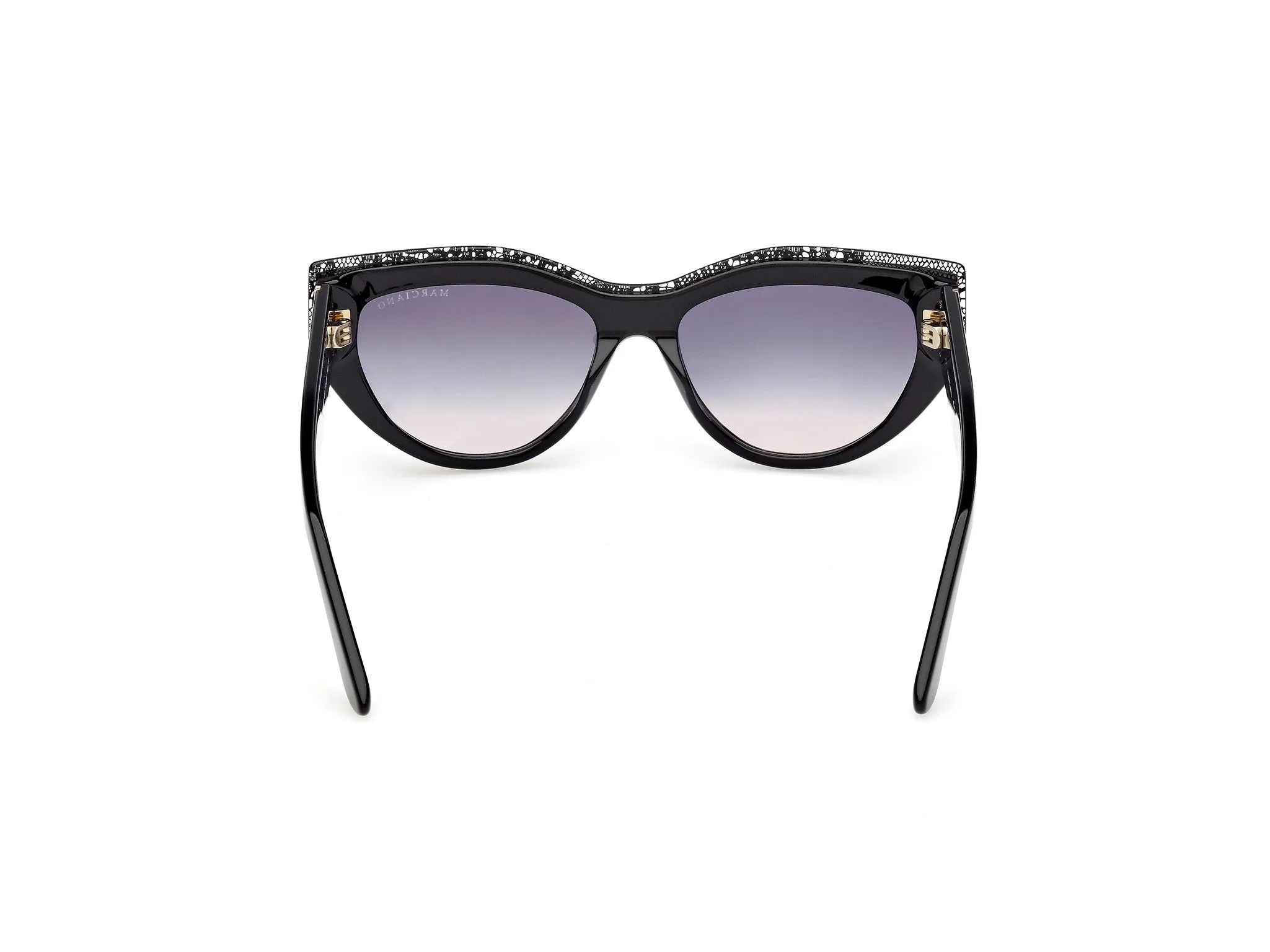 Guess by Marciano GM00028 01B Occhiali da sole Acetato Nero Fumo Cat Eye Normale - immagine 4
