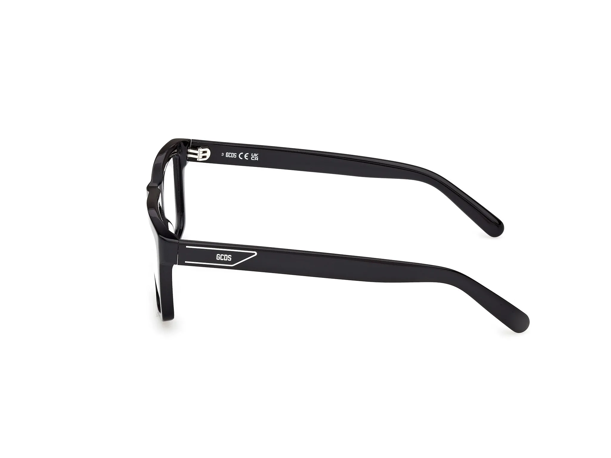 GCDS GD5050 1 Montature da vista Acetato Nero Squadrata Normale - immagine 3