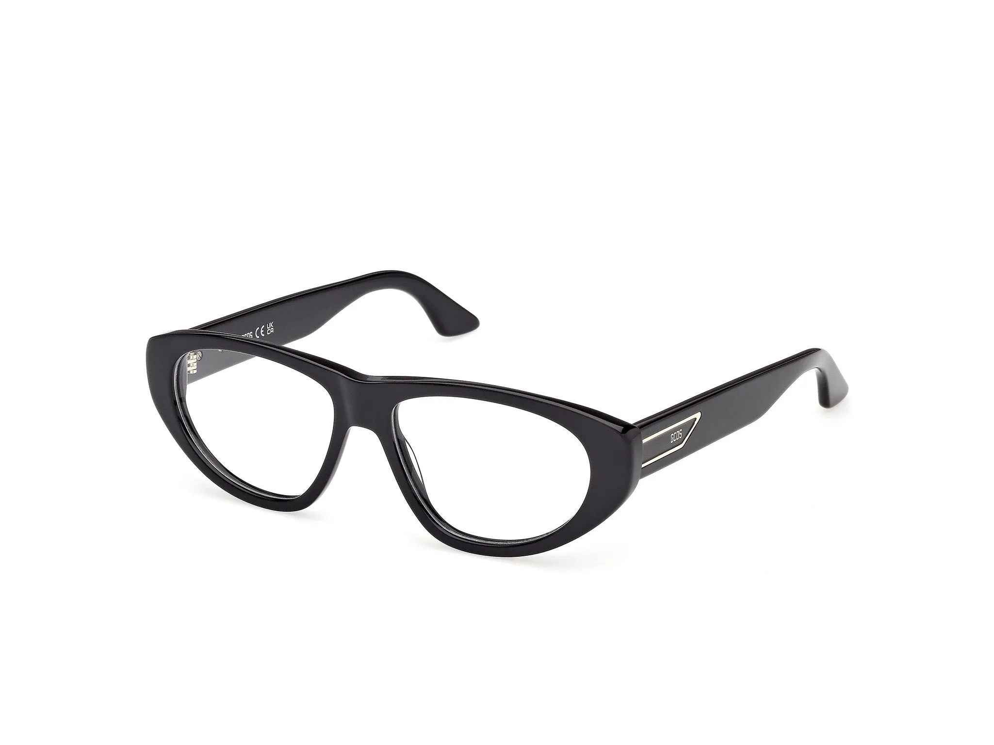 GCDS GD5049 1 Montature da vista Acetato Nero Cat Eye Normale - immagine 1