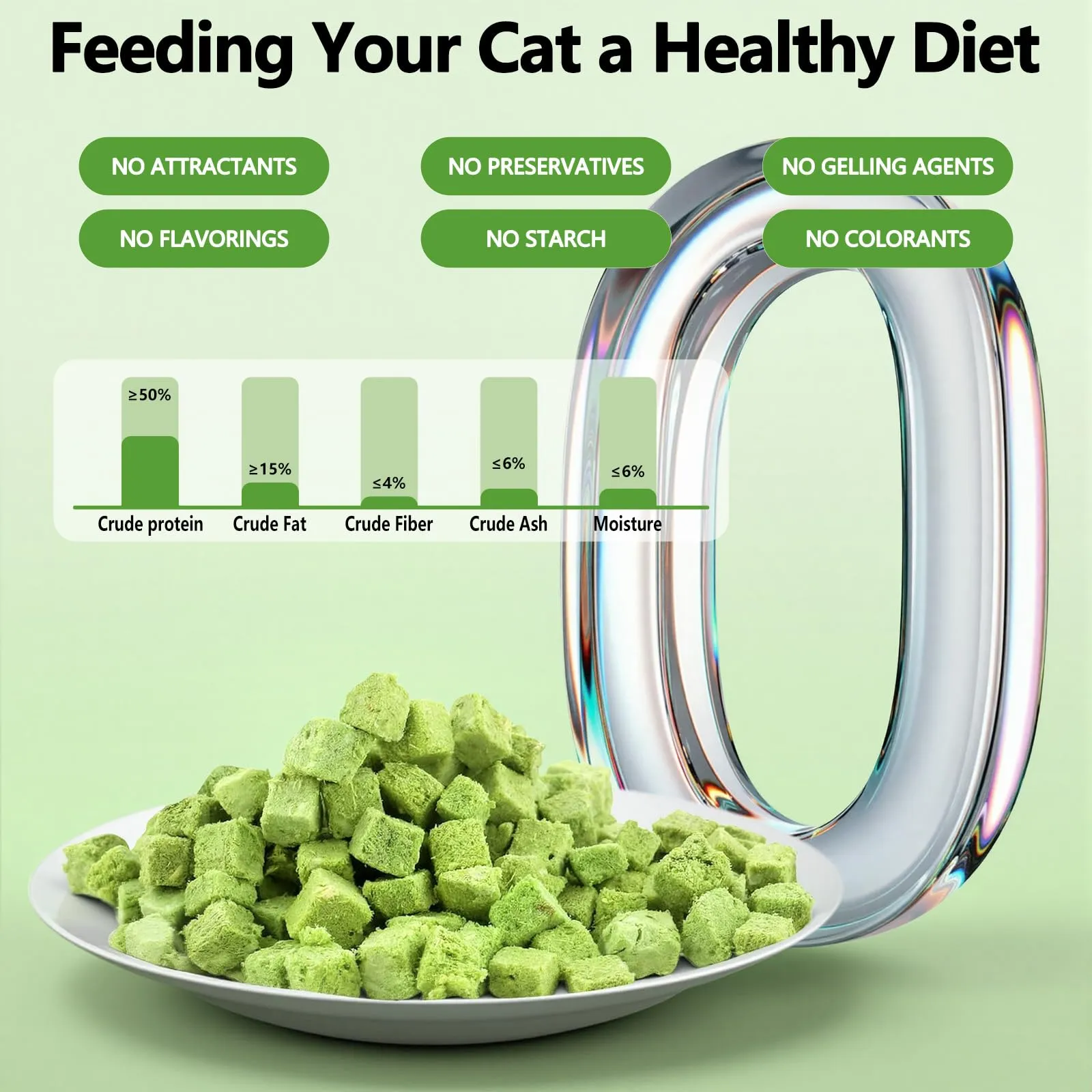 Snack di Erba per Gatti 150g, Cereali di Erba per Gatti Congelati, Snack Naturali per la Rimozione delle Palle di Pelo e la Cura dei Denti - immagine 6