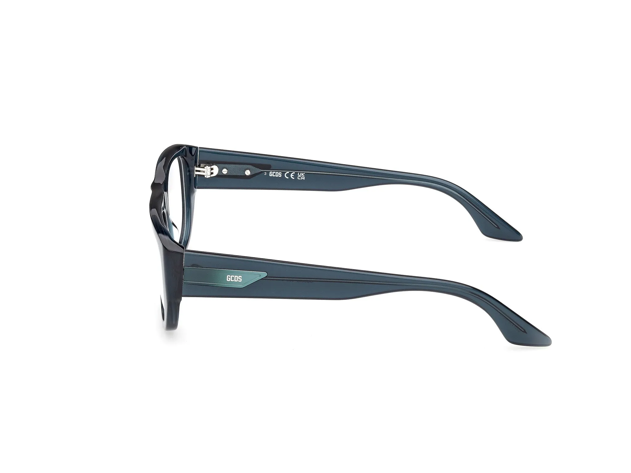 GCDS GD5048 90 Montature da vista Acetato Blu Squadrata Normale - immagine 3