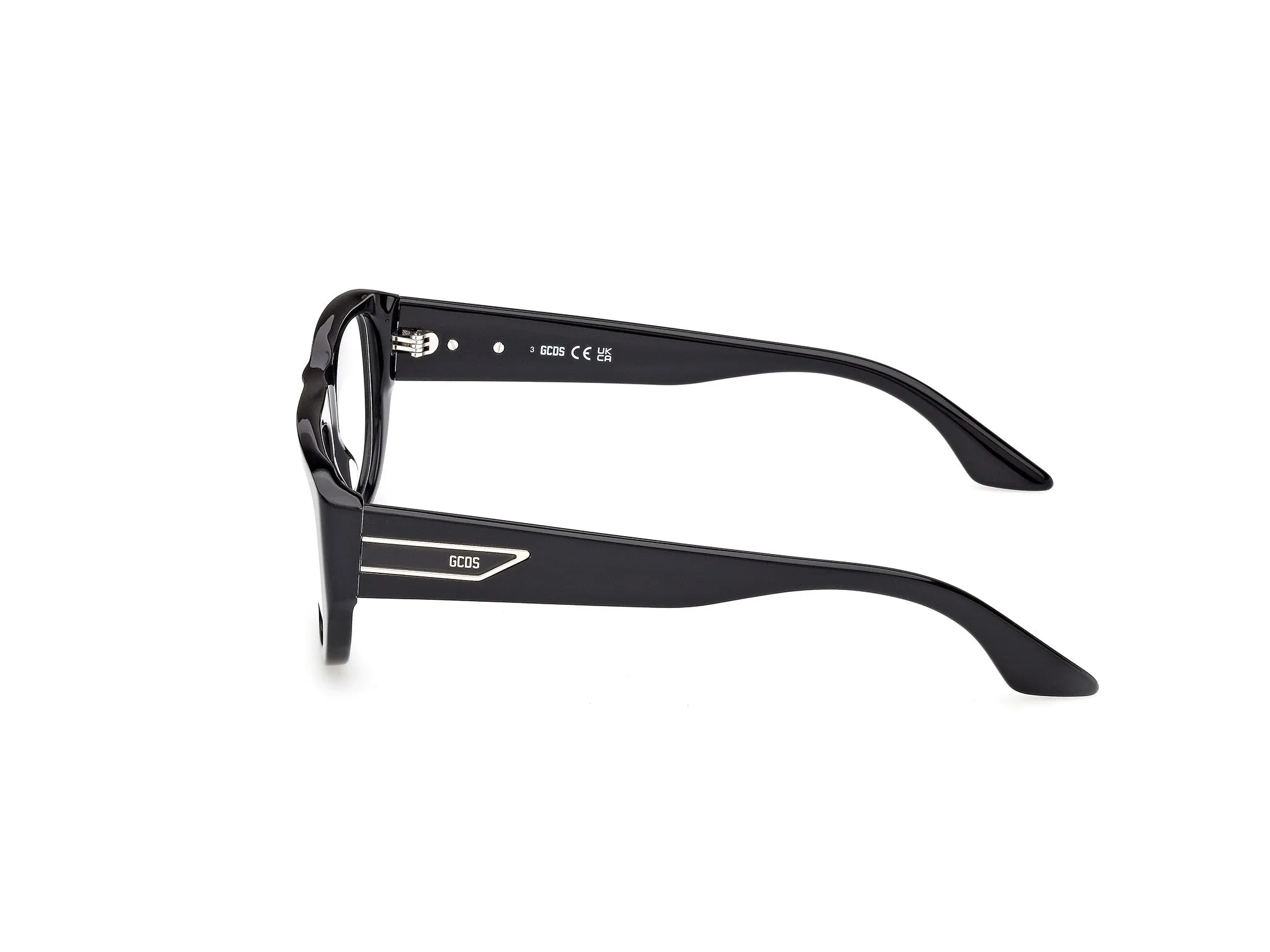 GCDS GD5048 1 Montature da vista Acetato Nero Squadrata Normale - immagine 3