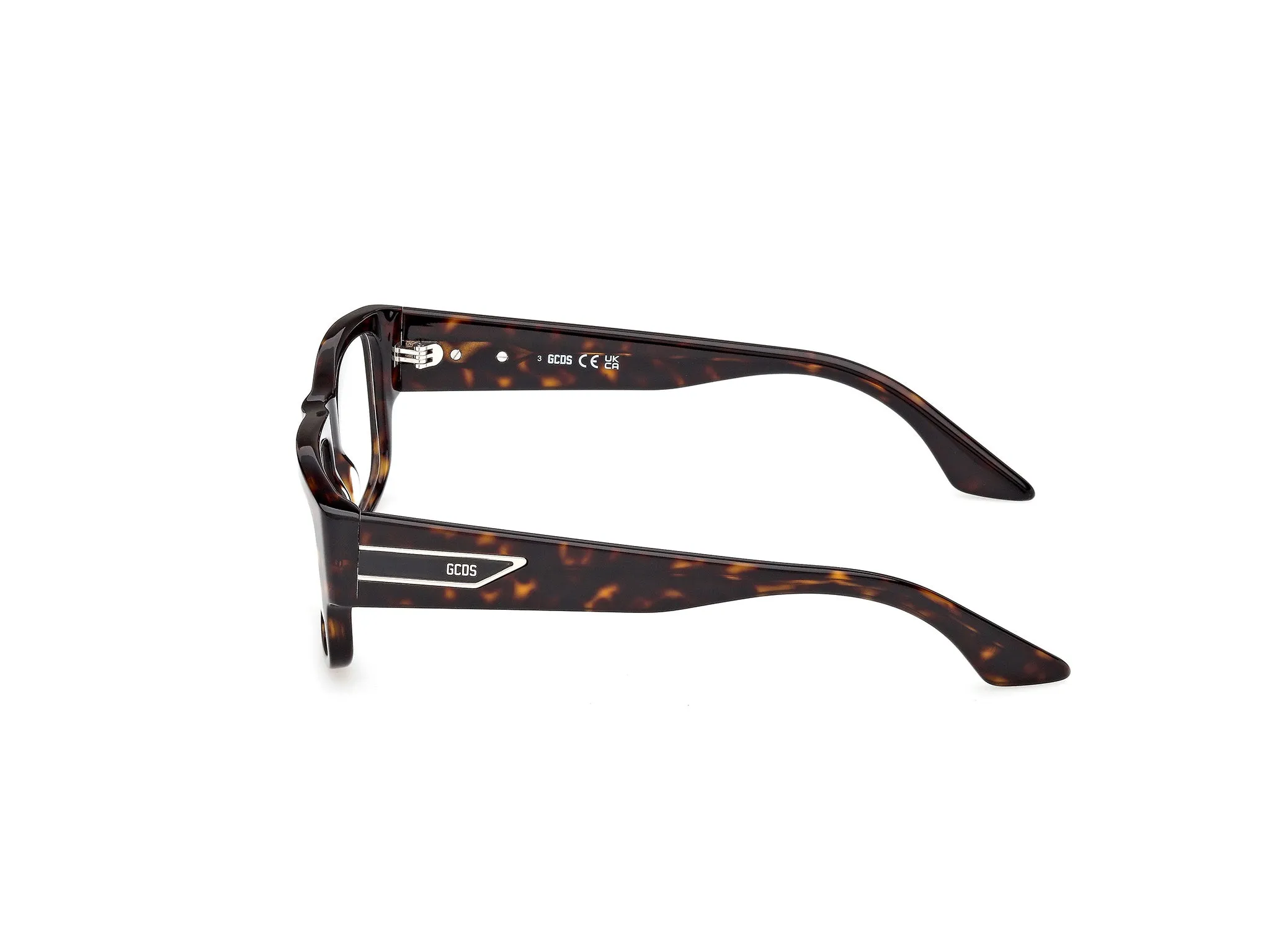 GCDS GD5047 52 Montature da vista Acetato Havana Squadrata Normale - immagine 3