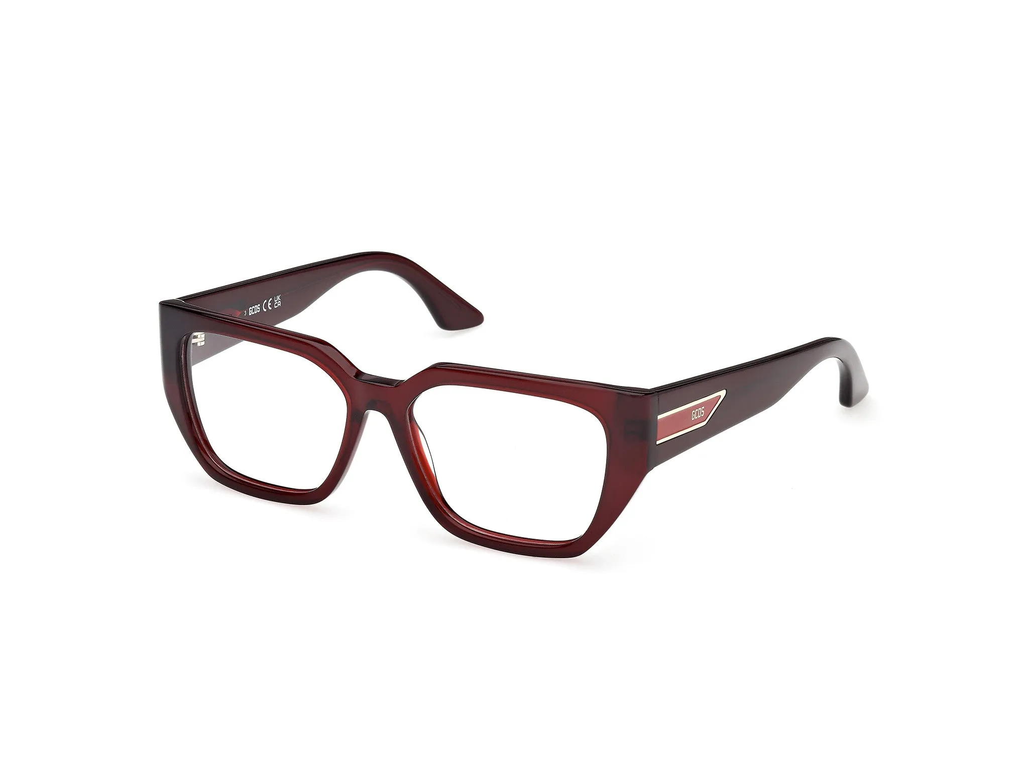 GCDS GD5046 69 Montature da vista Acetato Bordeaux Cat Eye Normale - immagine 1