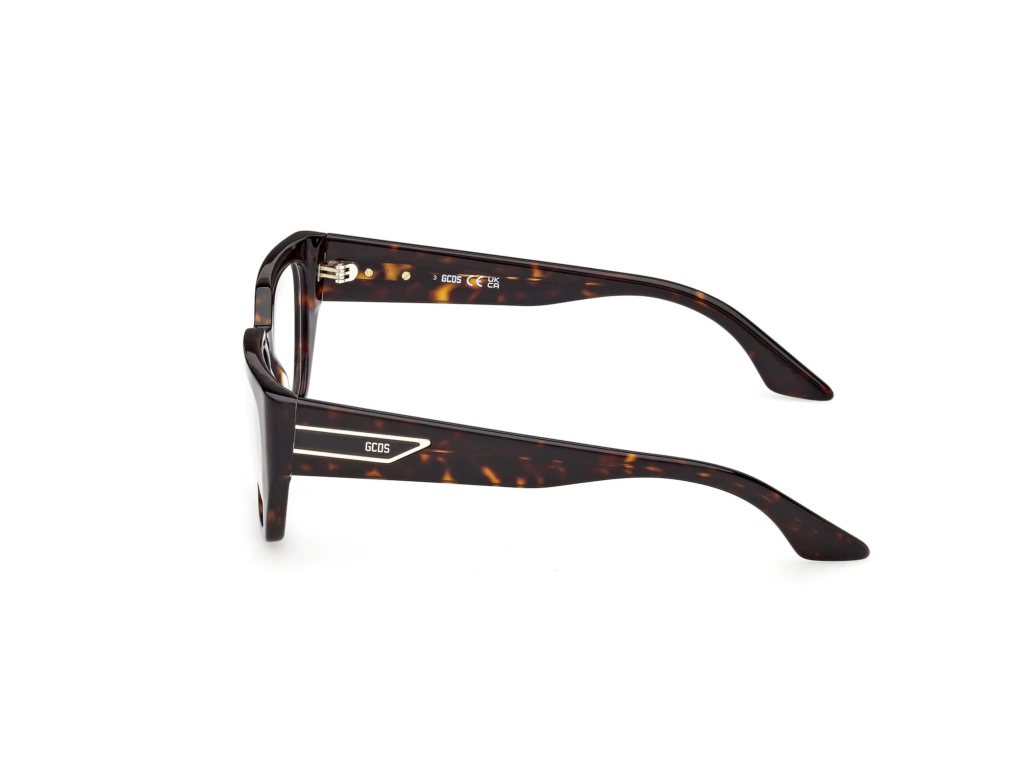 GCDS GD5046 52 Montature da vista Acetato Havana Cat Eye Normale - immagine 3