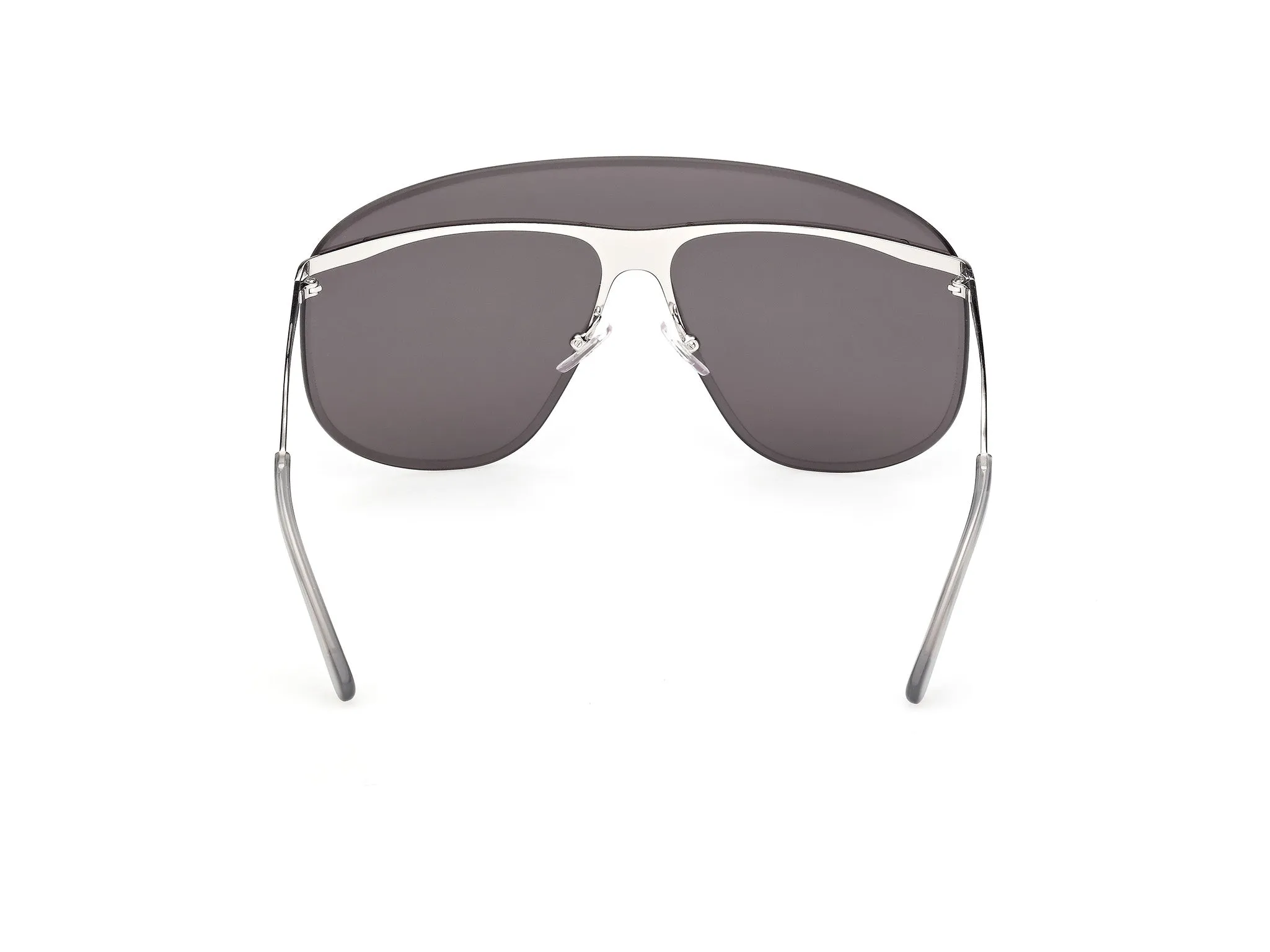 GCDS GD0072 16A Occhiali da sole Metallo Palladio Fumo Maschera Normale - immagine 4