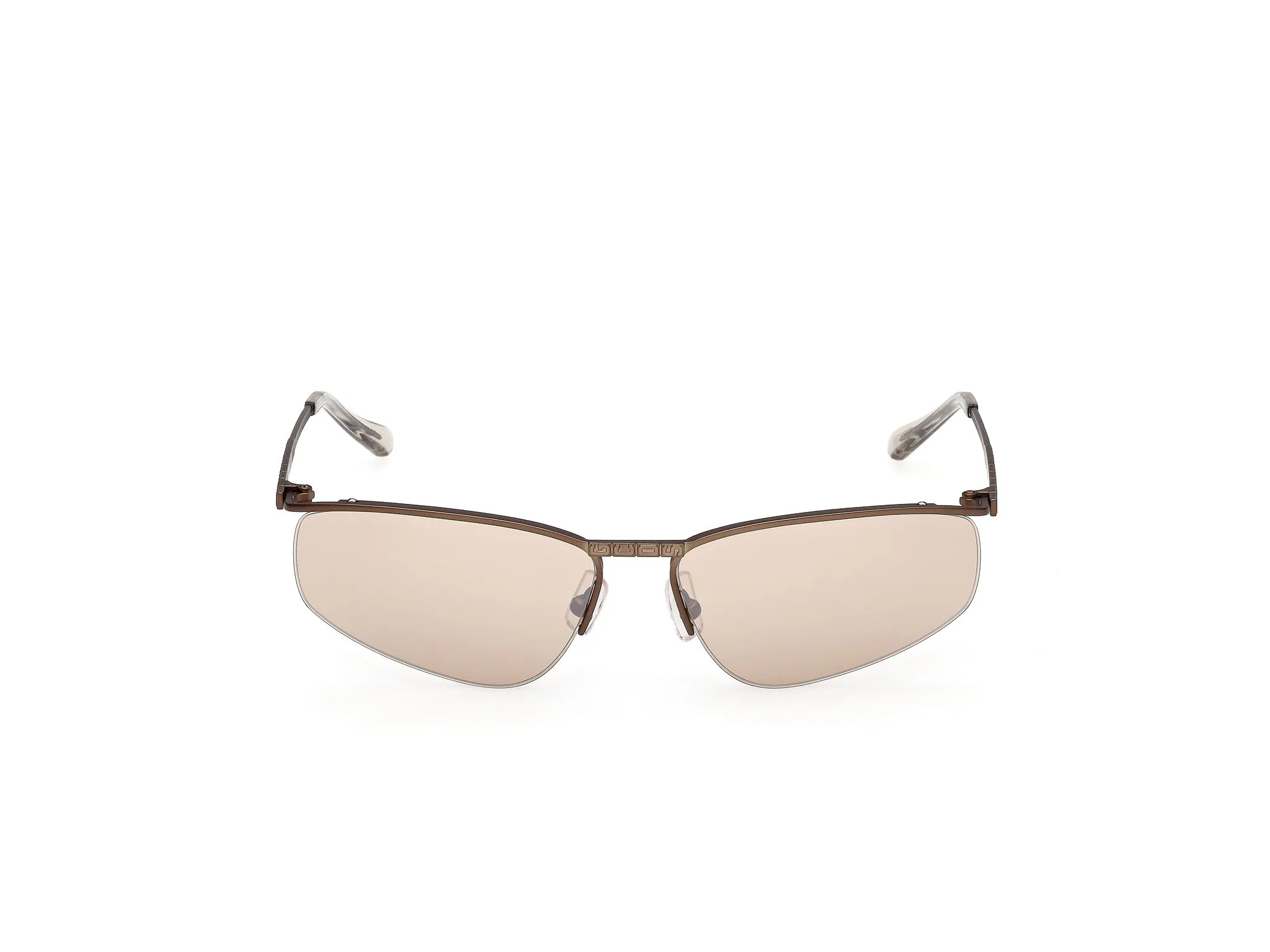 GCDS GD0071 35G Occhiali da sole Metallo Bronzo Marrone Geometrica Normale - immagine 2