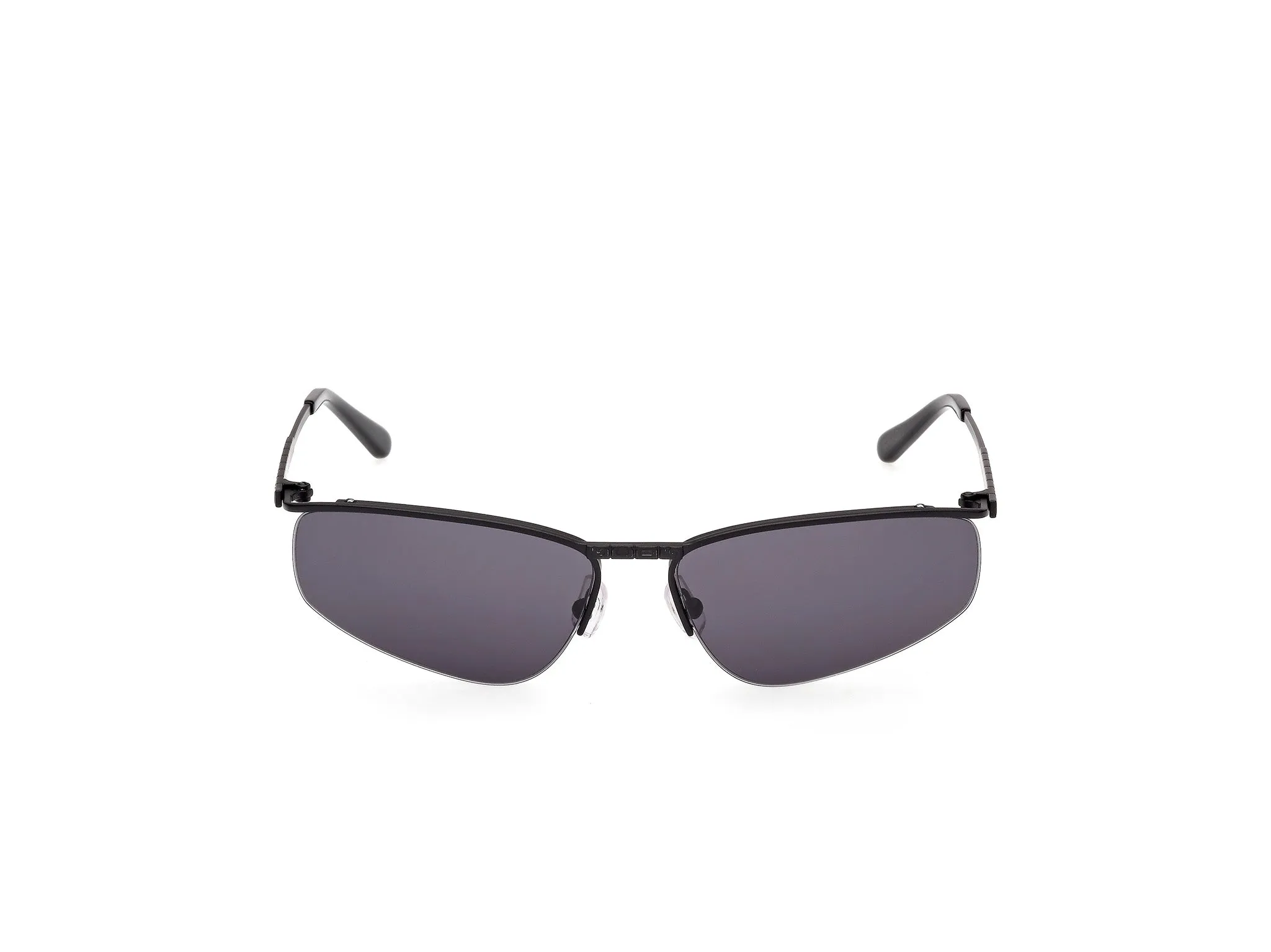GCDS GD0071 02A Occhiali da sole Metallo Nero Fumo Geometrica Normale - immagine 2