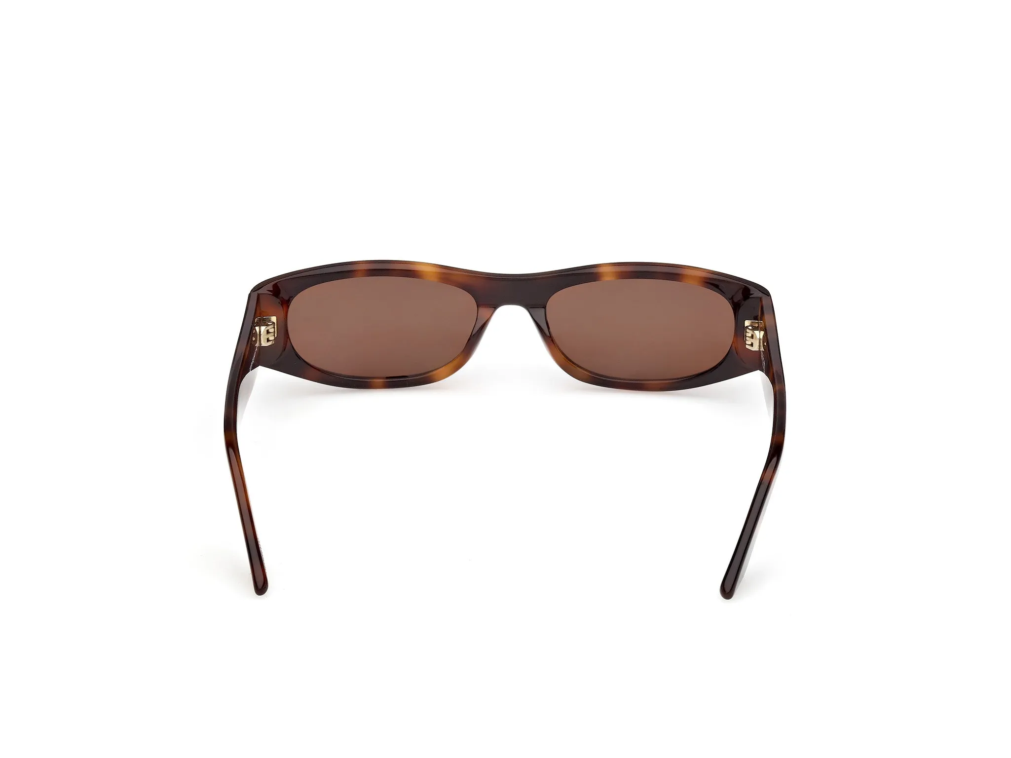 GCDS GD0070 52E Occhiali da sole Acetato Havana Marrone Rotonda Normale - immagine 4