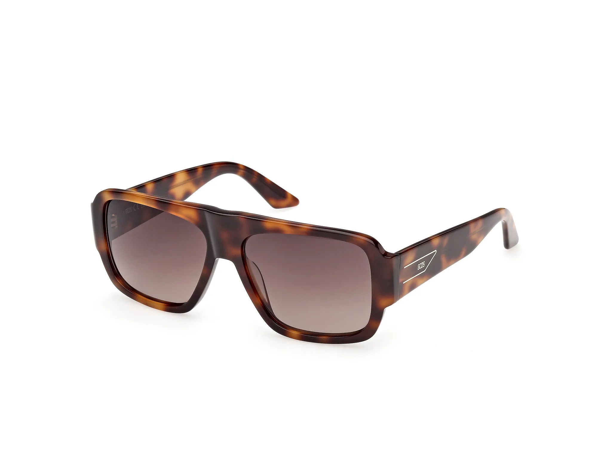 GCDS GD0069 52F Occhiali da sole Acetato Havana Marrone Squadrata Normale - immagine 1