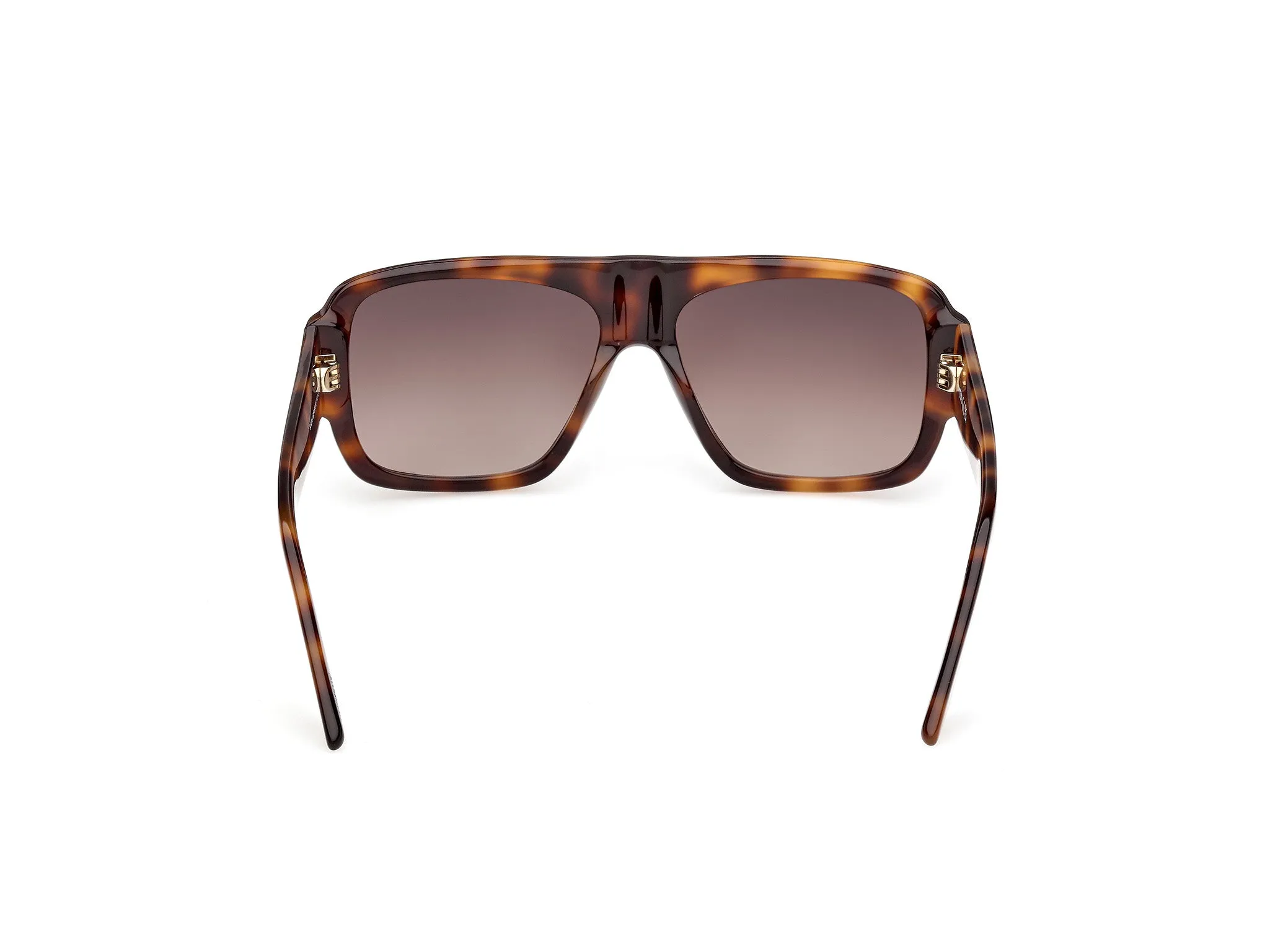 GCDS GD0069 52F Occhiali da sole Acetato Havana Marrone Squadrata Normale - immagine 4