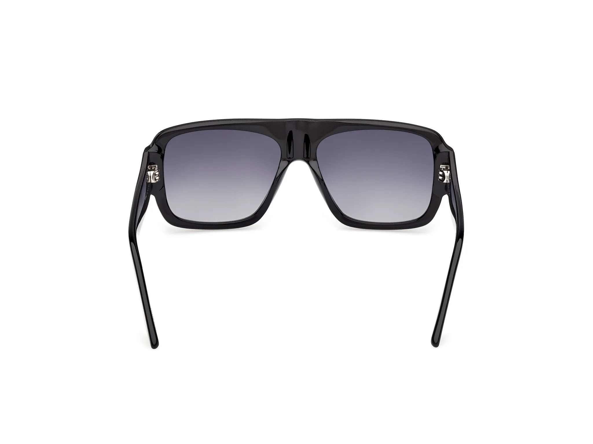GCDS GD0069 01B Occhiali da sole Acetato Nero Fumo Squadrata Normale - immagine 4