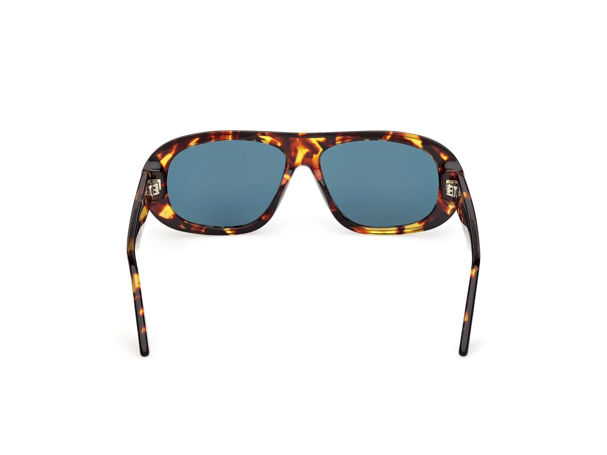 GCDS GD0067 GIULIANO 52N Occhiali da sole Acetato Havana Verde Squadrata Normale - immagine 4