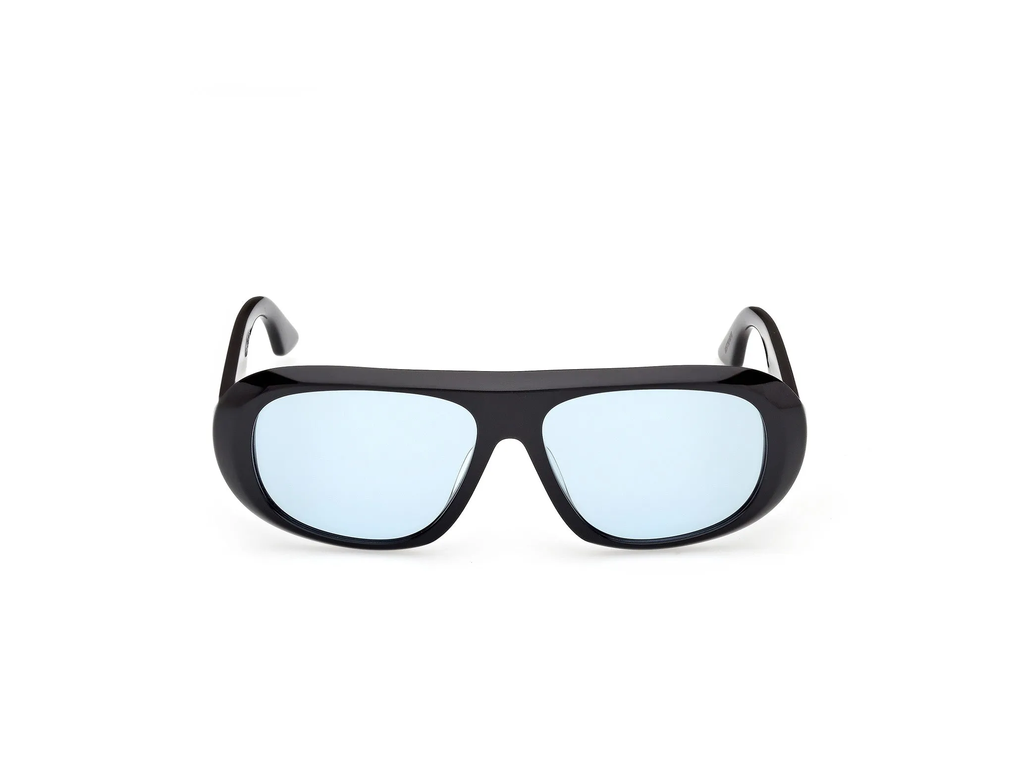 GCDS GD0067 GIULIANO 01V Occhiali da sole Acetato Nero Blu Squadrata Normale - immagine 2