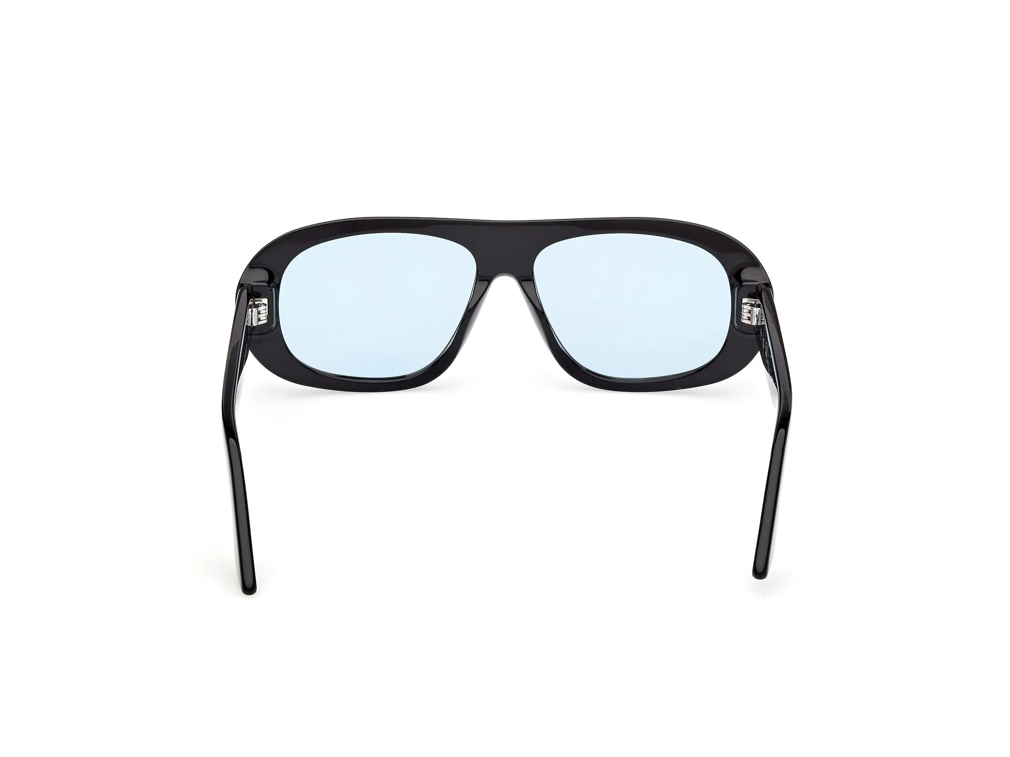 GCDS GD0067 GIULIANO 01V Occhiali da sole Acetato Nero Blu Squadrata Normale - immagine 4