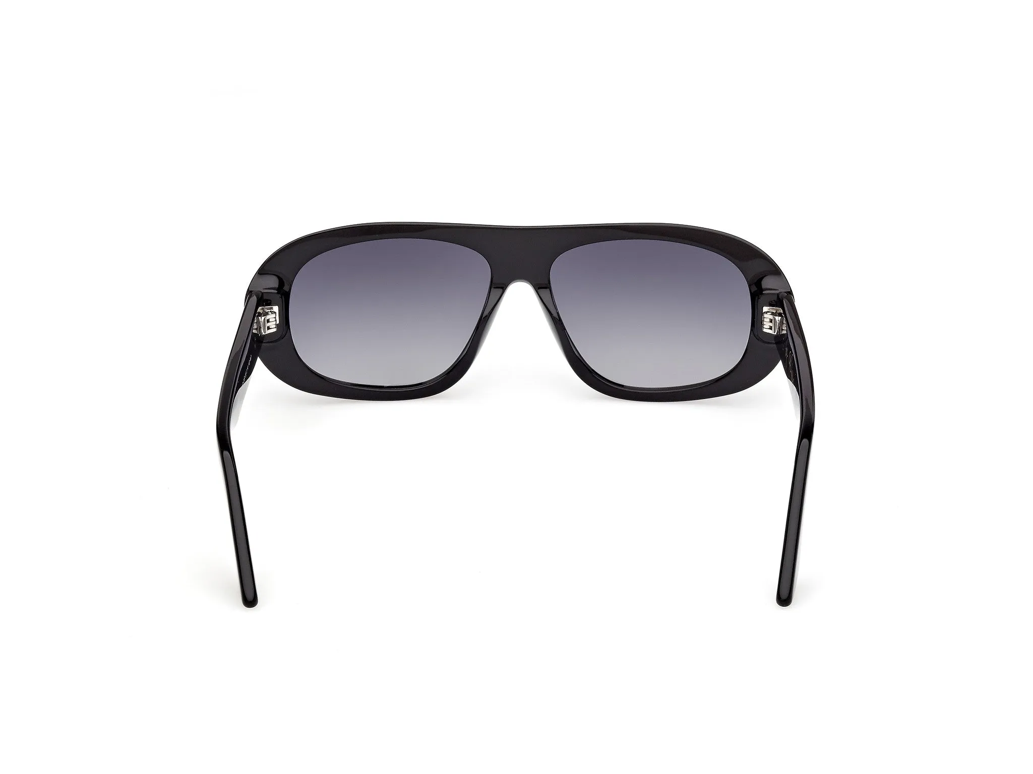 GCDS GD0067 GIULIANO 01B Occhiali da sole Acetato Nero Fumo Squadrata Normale - immagine 4