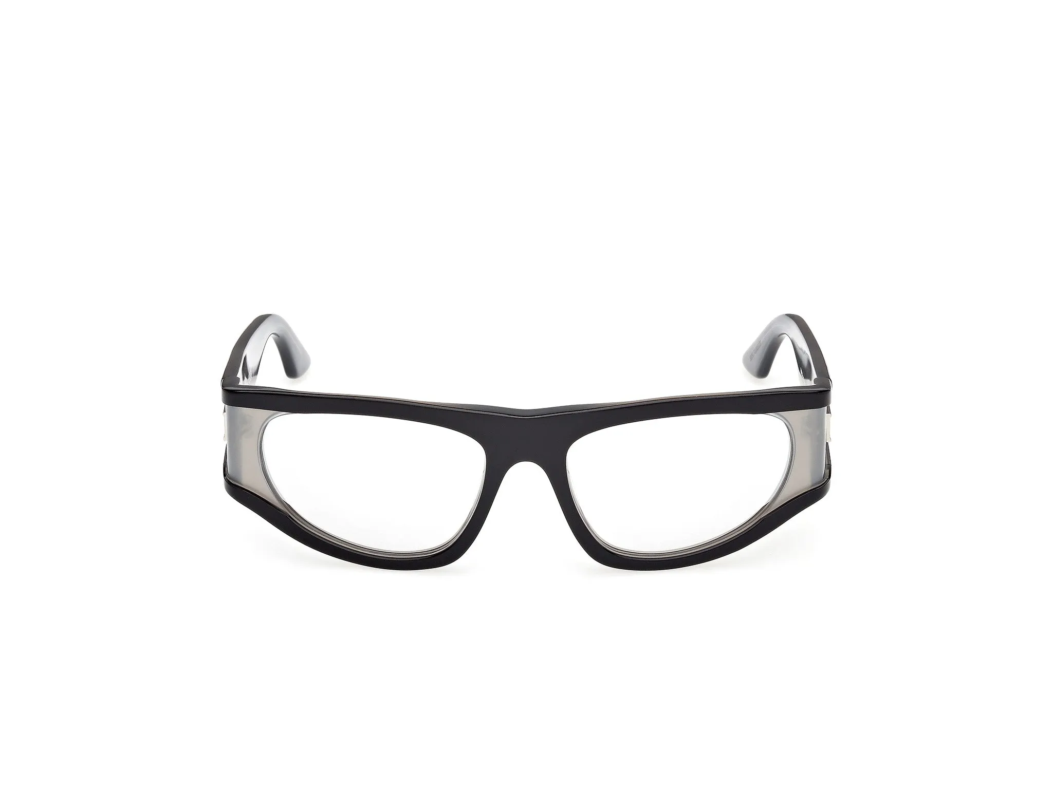GCDS GD0066 01C Occhiali da sole Acetato Nero Fumo Rotonda Normale - immagine 2