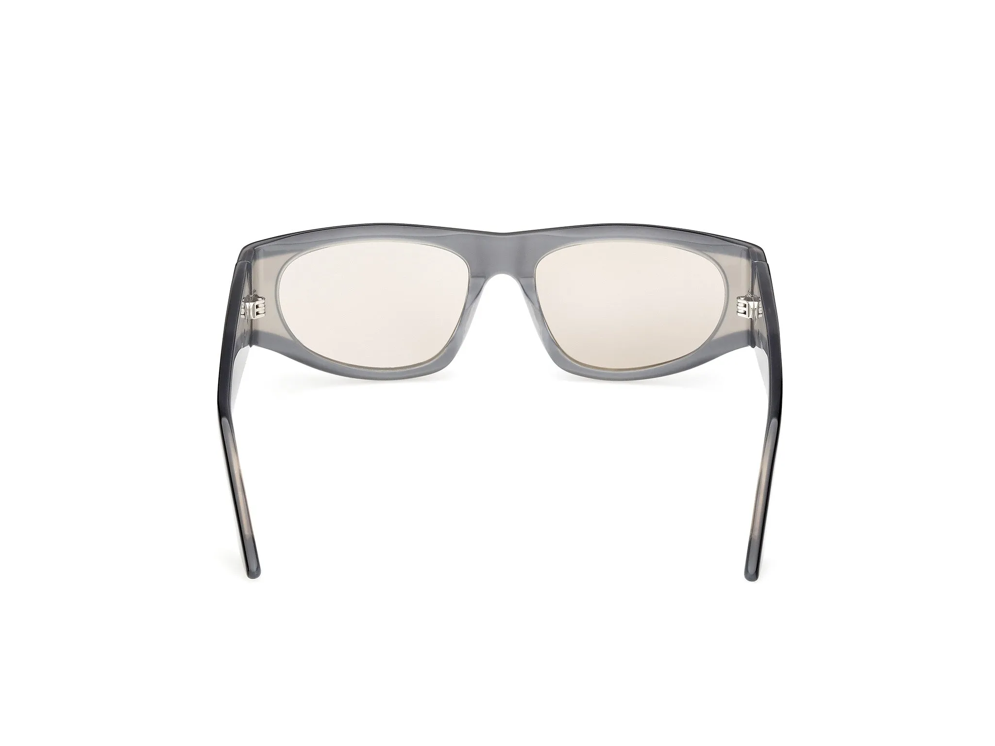 GCDS GD0066 01C Occhiali da sole Acetato Nero Fumo Rotonda Normale - immagine 4