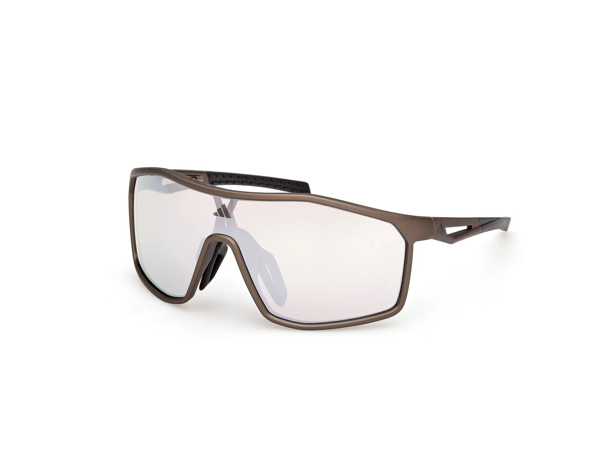 Adidas Sport SP0117 KALIDRO 49G Occhiali da sole Iniettato Marrone Marrone Maschera Normale - immagine 1