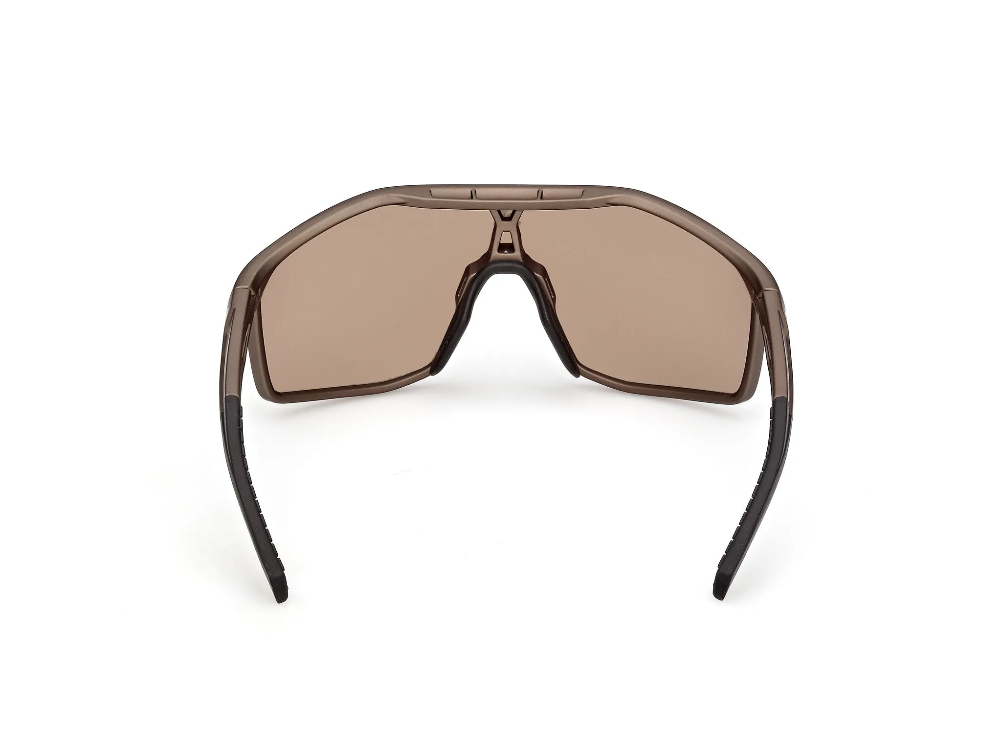 Adidas Sport SP0117 KALIDRO 49G Occhiali da sole Iniettato Marrone Marrone Maschera Normale - immagine 4