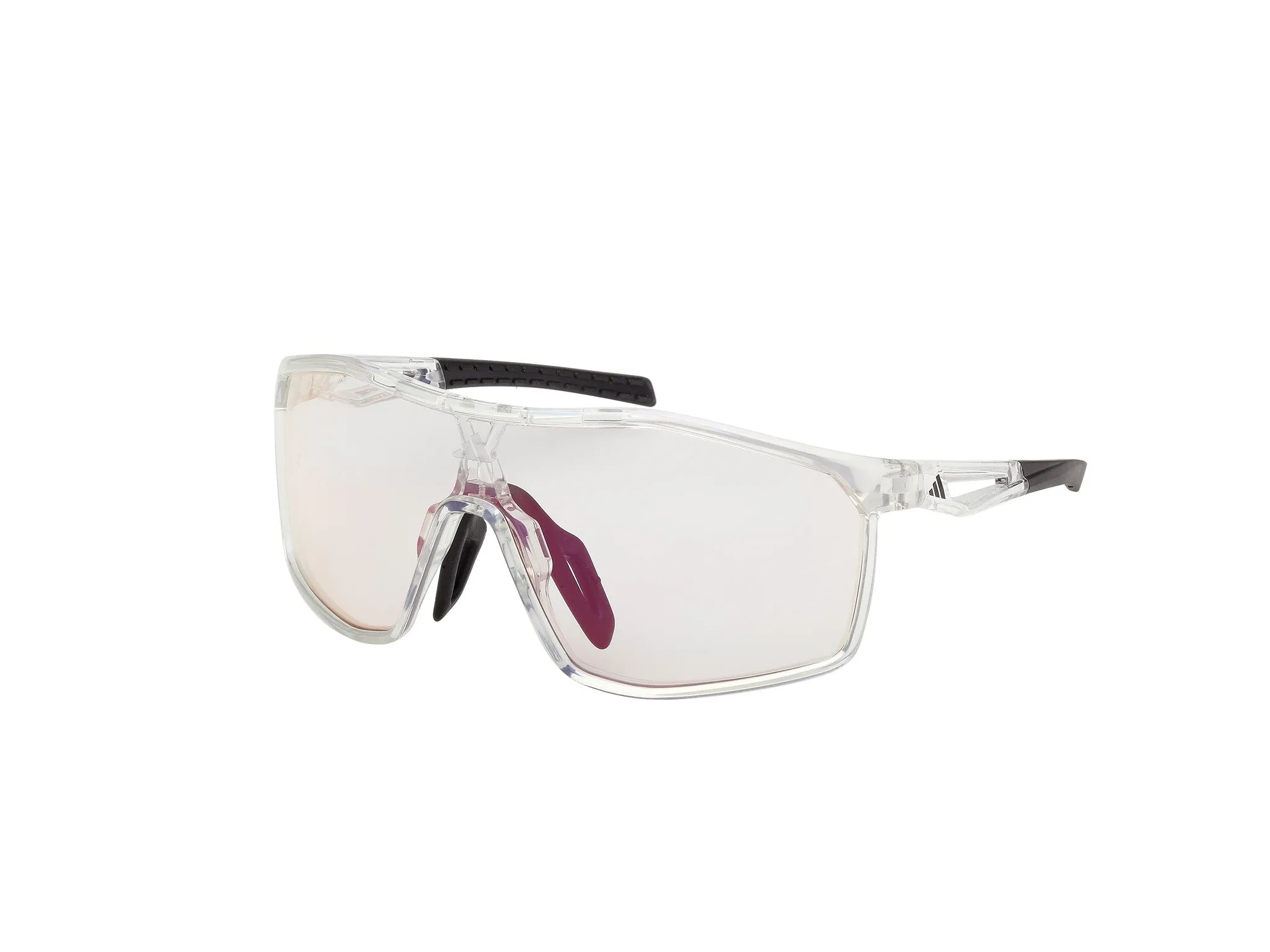 Adidas Sport SP0117 KALIDRO 26L Occhiali da sole Iniettato Trasparente Roviex Maschera Fotocromatiche - immagine 1
