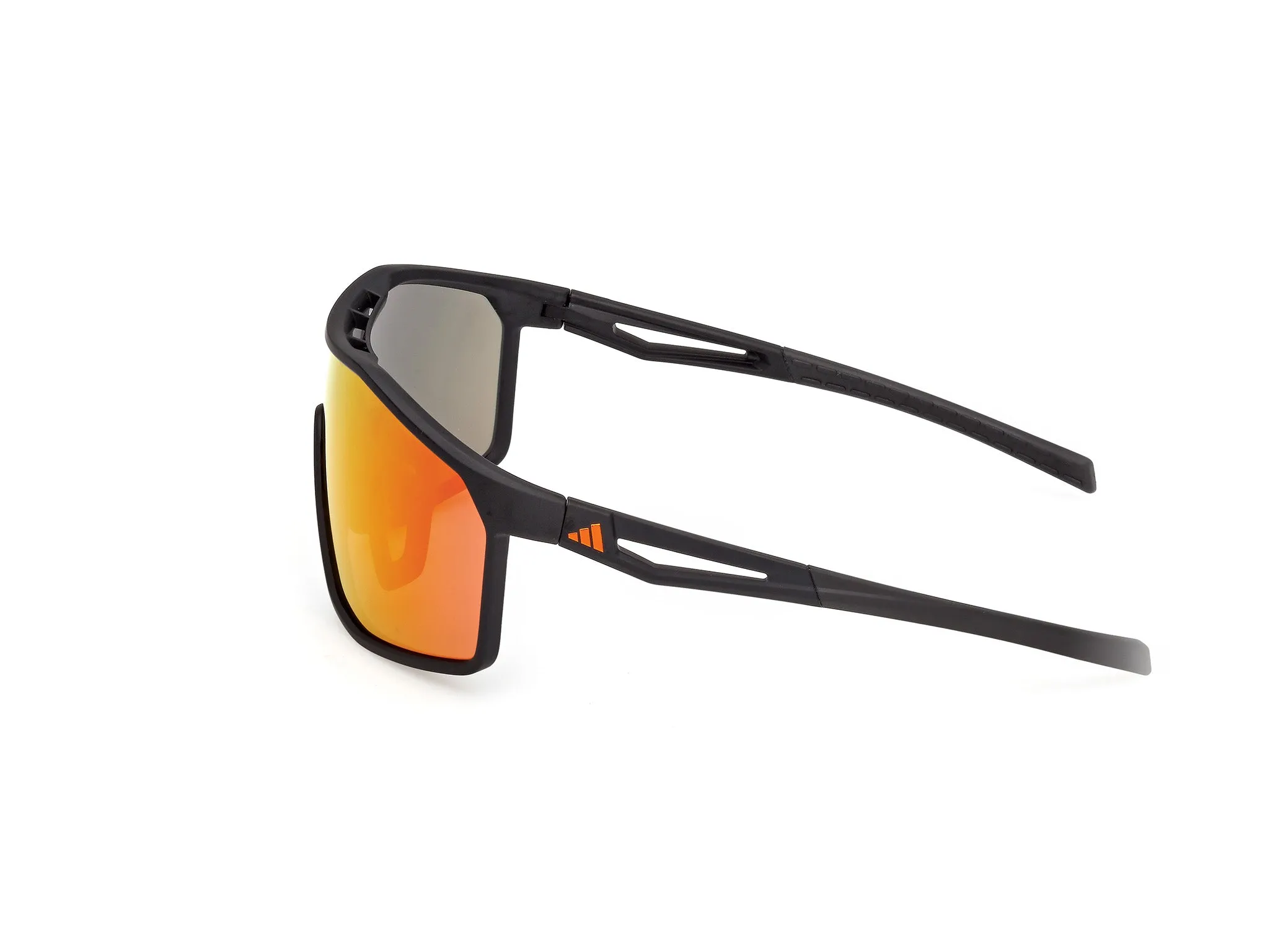 Adidas Sport SP0117 KALIDRO 02L Occhiali da sole Iniettato Nero Roviex Maschera Normale - immagine 3