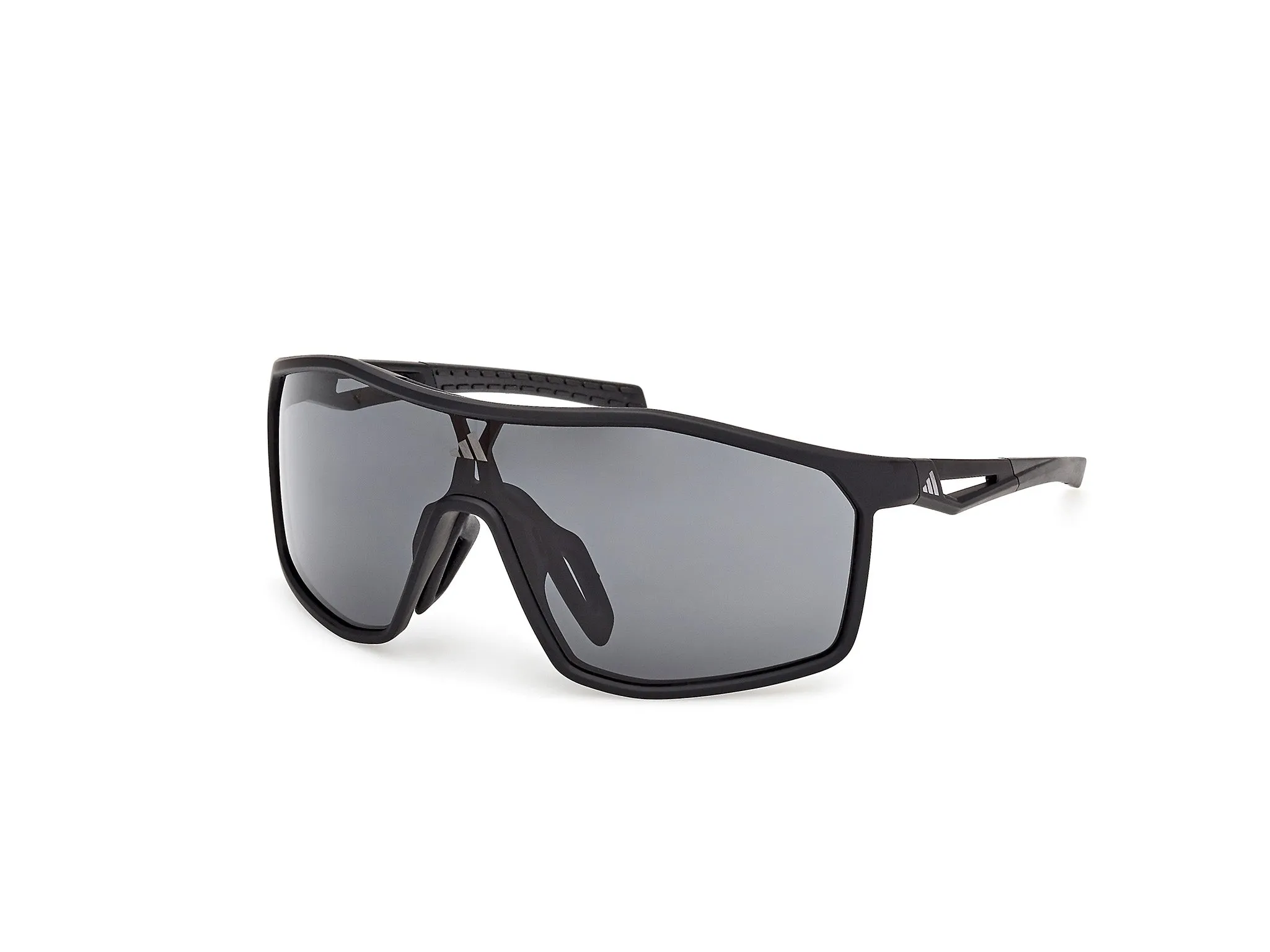 Adidas Sport SP0117 KALIDRO 02A Occhiali da sole Iniettato Nero Fumo Maschera Normale - immagine 1