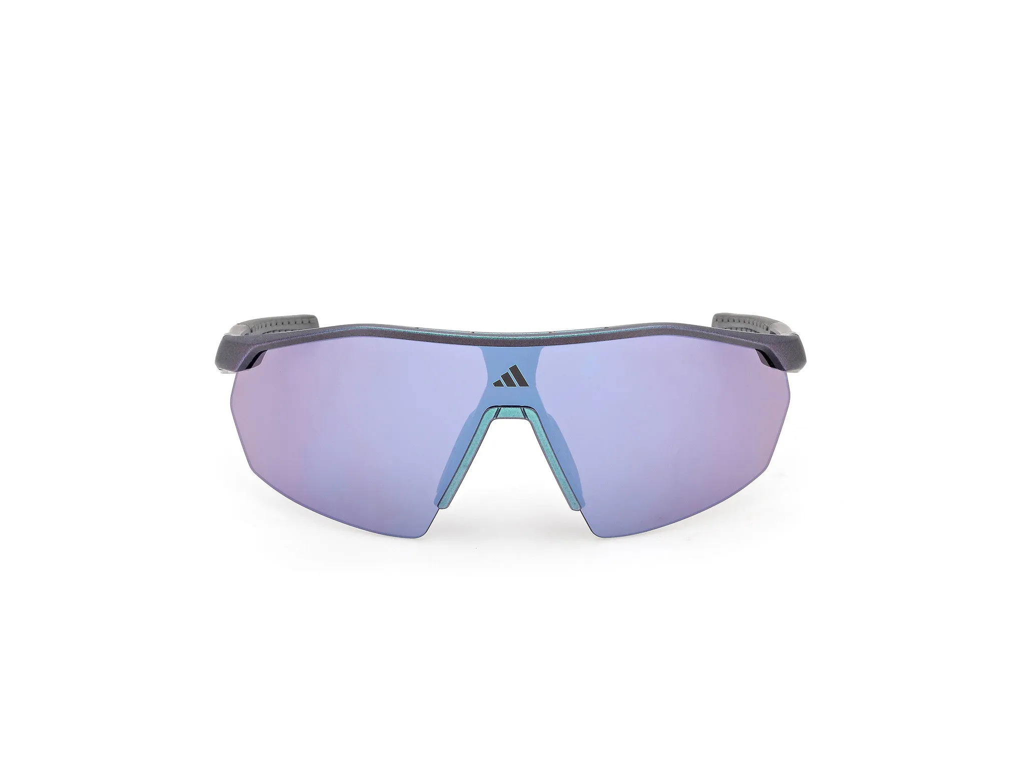 Adidas Sport SP0116 ANEMOS LIGHT S 97Z Occhiali da sole Iniettato Verde Viola Maschera Normale - immagine 2